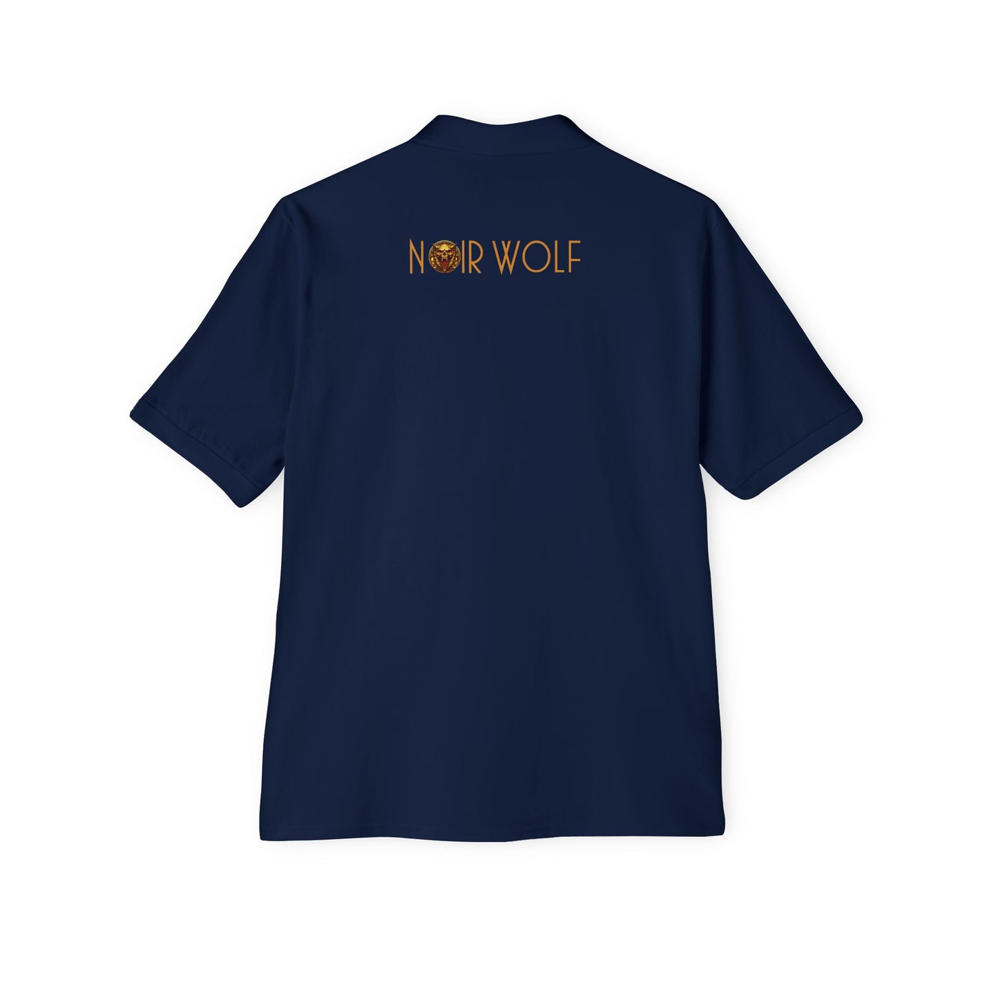 Men's Piqué Polo De Opulence by Noir Wolf the style of grace