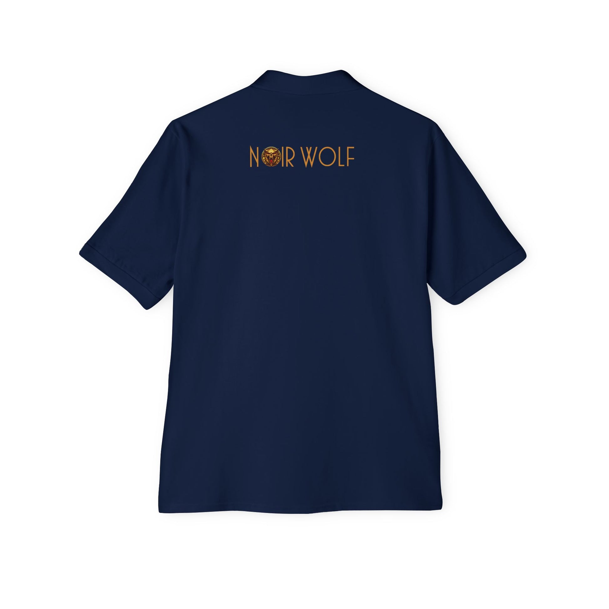 Men's Piqué Polo De Opulence by Noir Wolf the style of grace