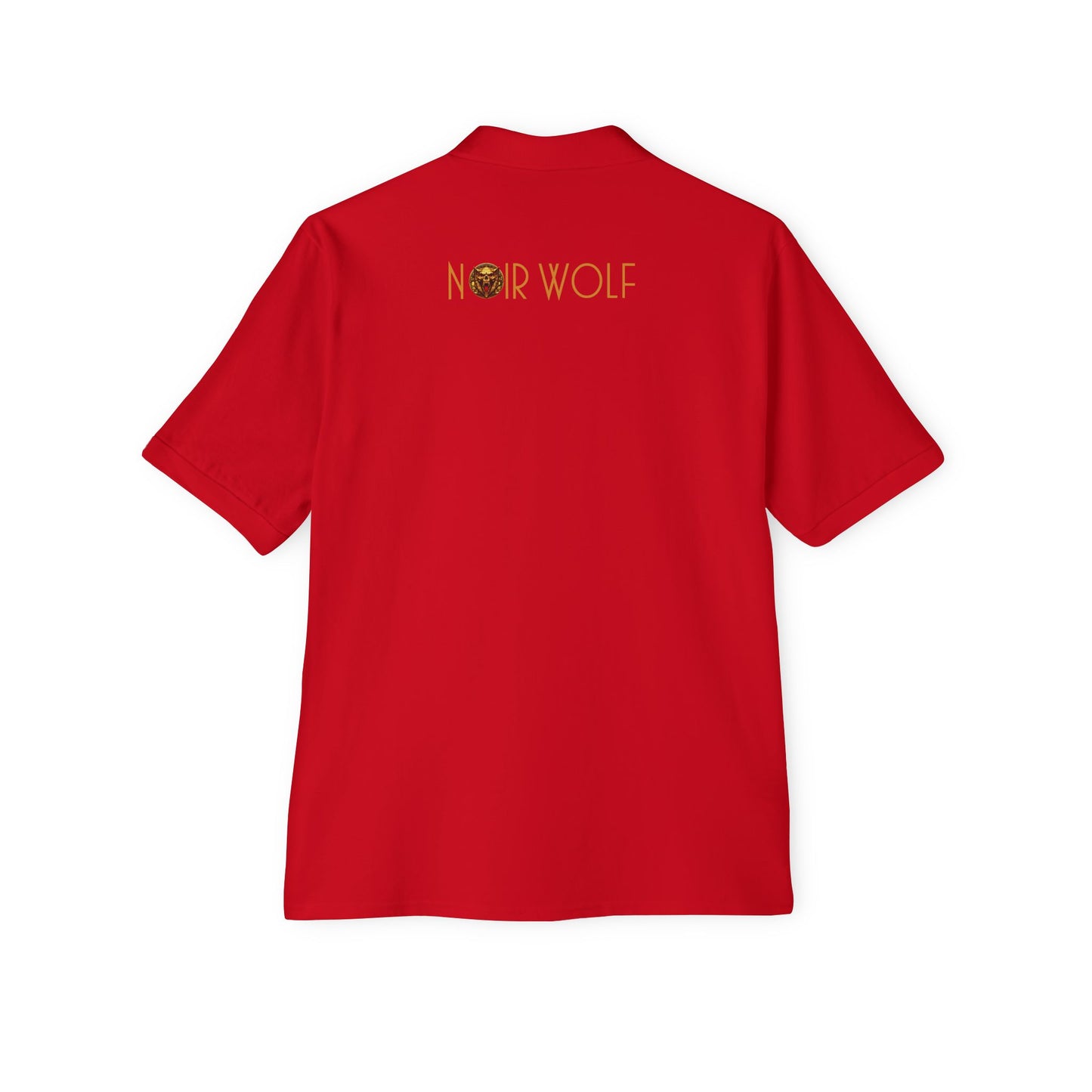 Men's Piqué Polo De Opulence by Noir Wolf the style of grace
