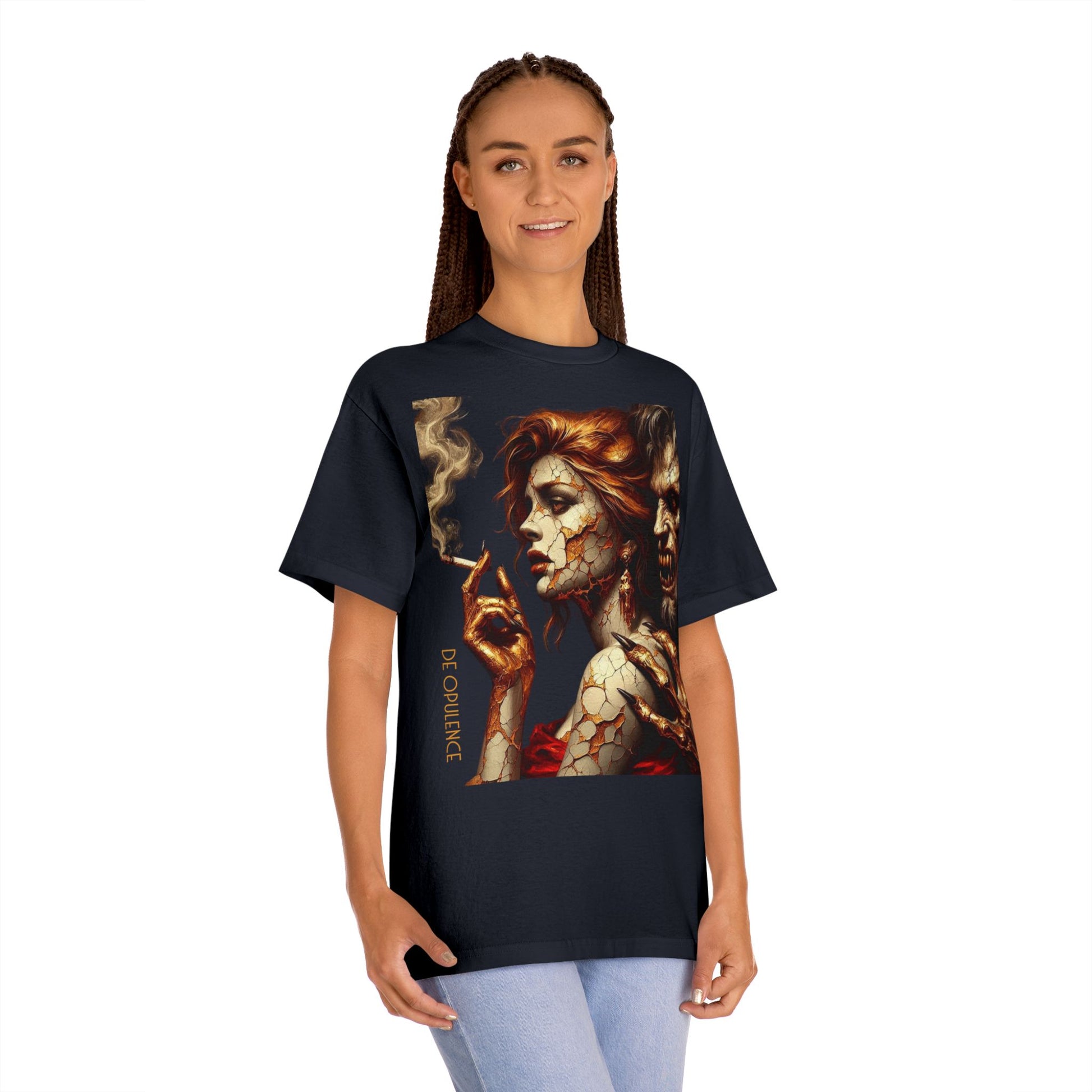 Golden Last Supper Unisex Tee De Opulence by Noir Wolf