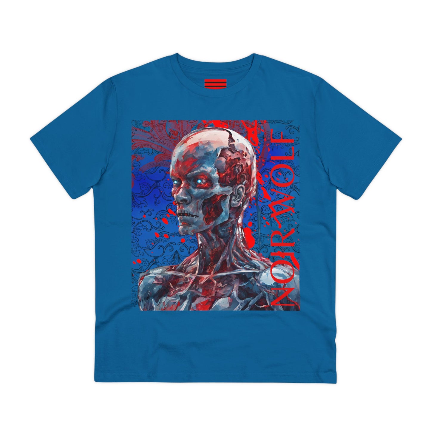 Organic Creator T-shirt - Unisex Blue Doom by Noir Wolf