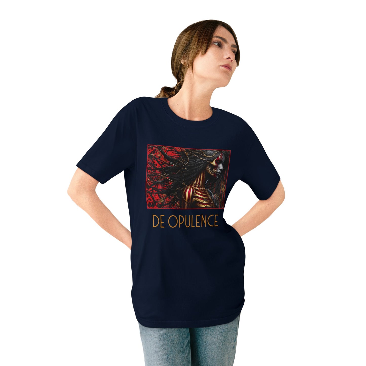 Organic Staple T-Shirt - DE OPULENCE & NOIR WOLF Graphic Tees for Art Lovers