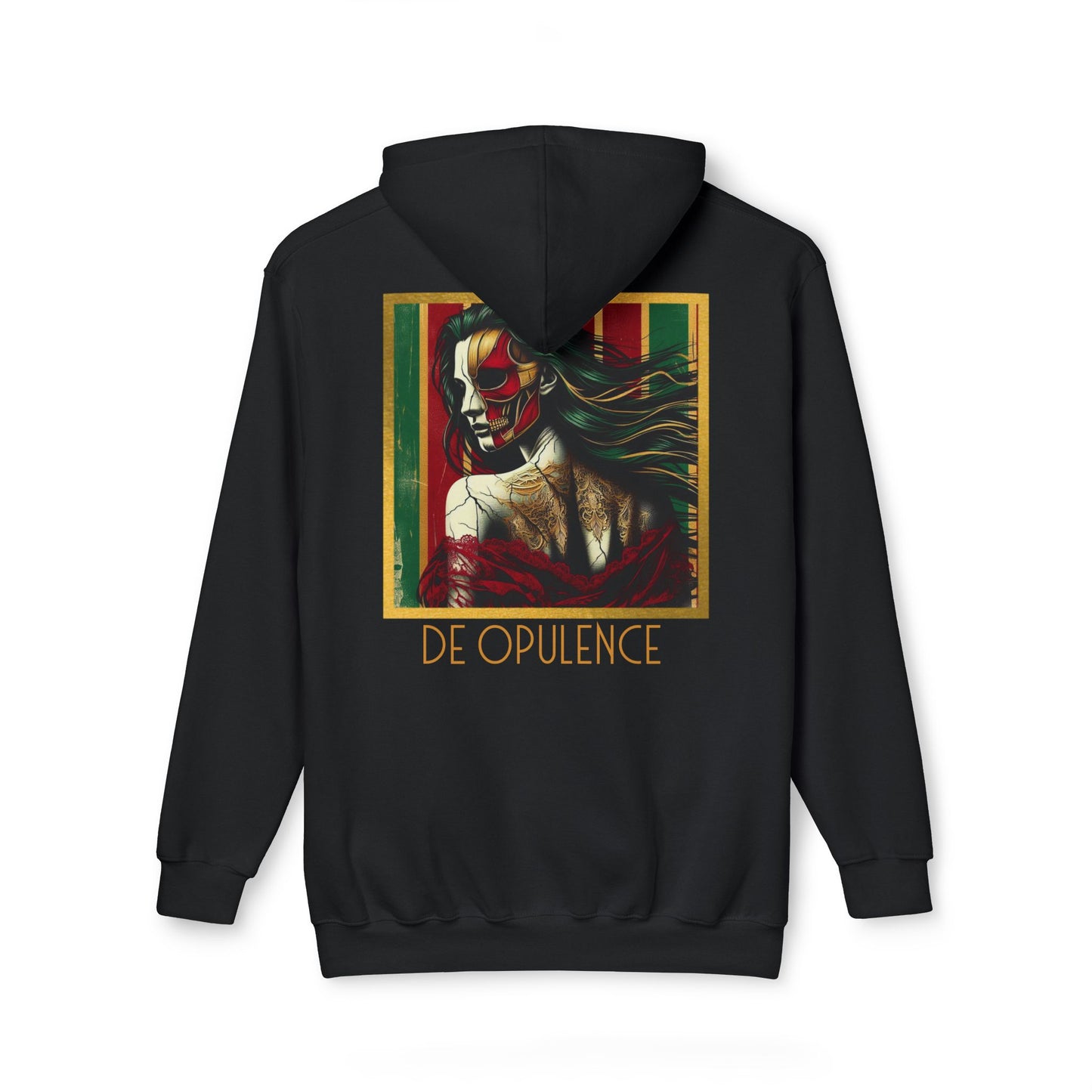 Vibrant Unisex Hooded Sweatshirt - Noir Wolf & De Opulence Designs