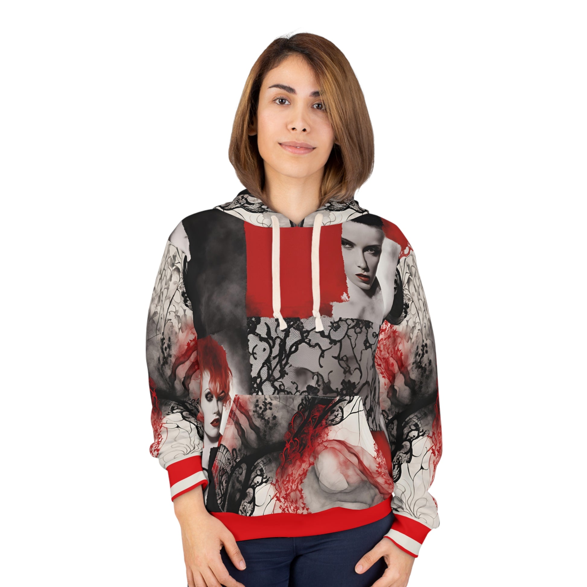 Unisex Pullover Hoodie Noir Wolf