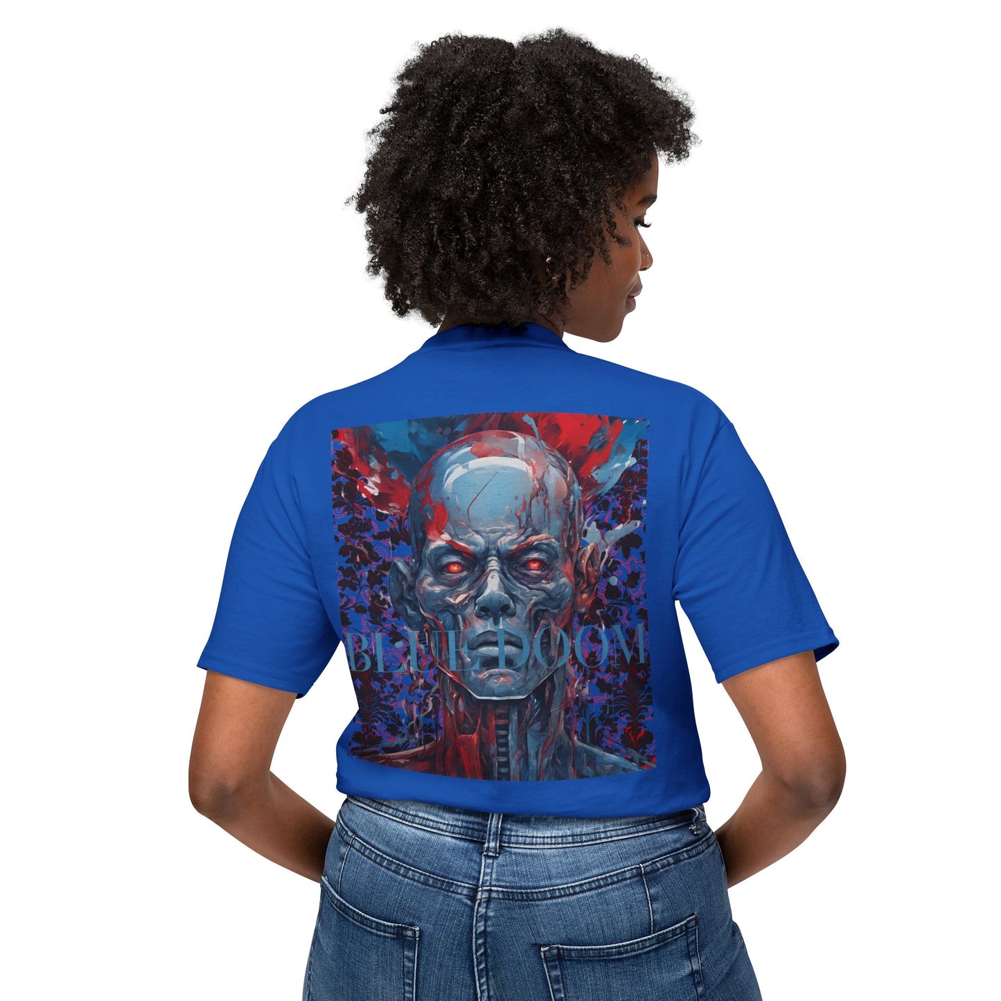 HD Cotton™ T-shirt Blue Doom by Noir Wolf Cotton™ T-shirt