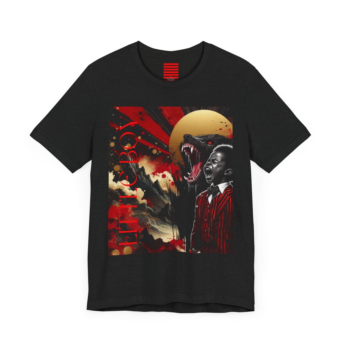 Unisex Jersey Short Sleeve Tee NOIR WOLF LITTLE BOY