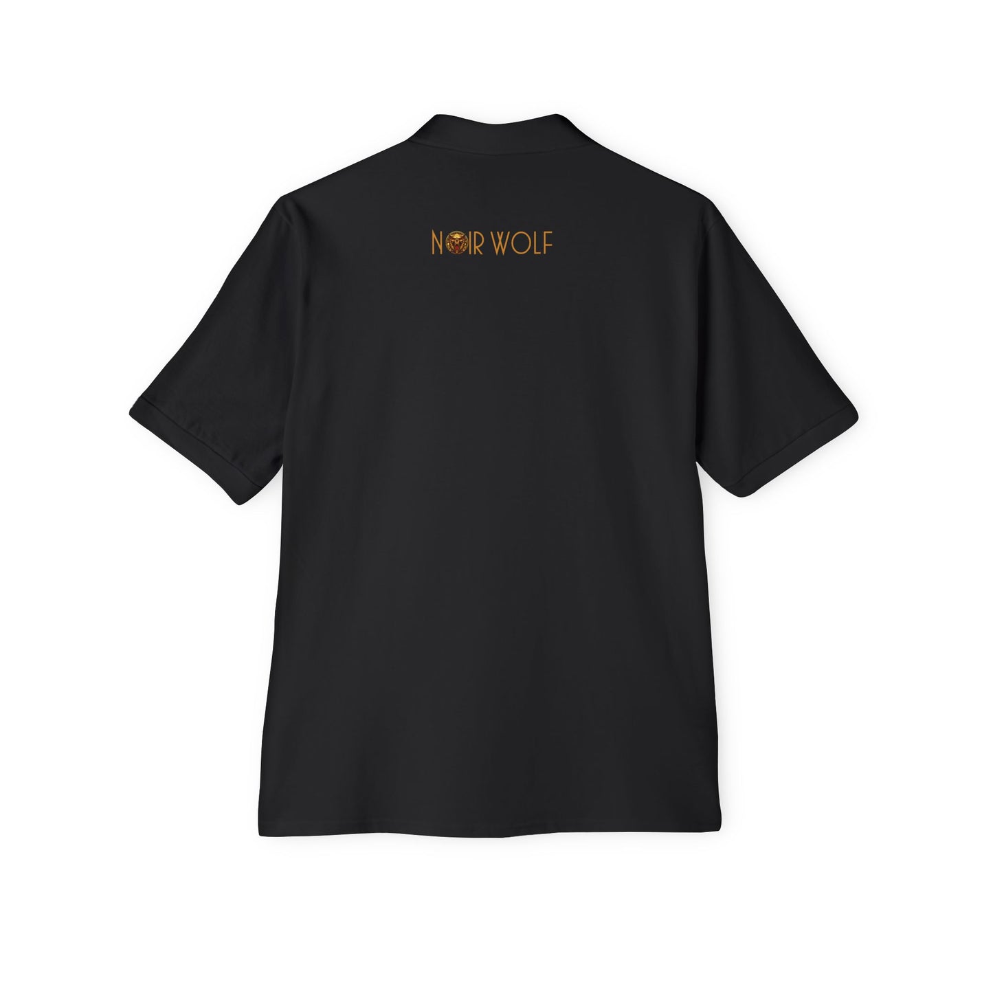 Men's Piqué Polo De Opulence by Noir Wolf the style of grace