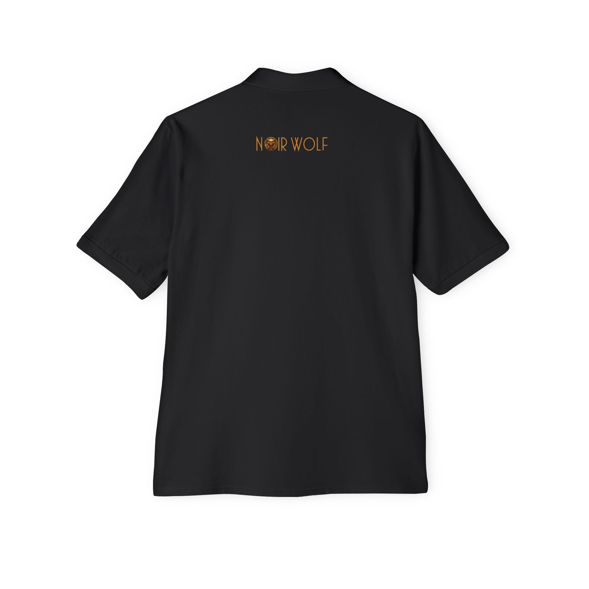 Men's Piqué Polo De Opulence by Noir Wolf the style of grace