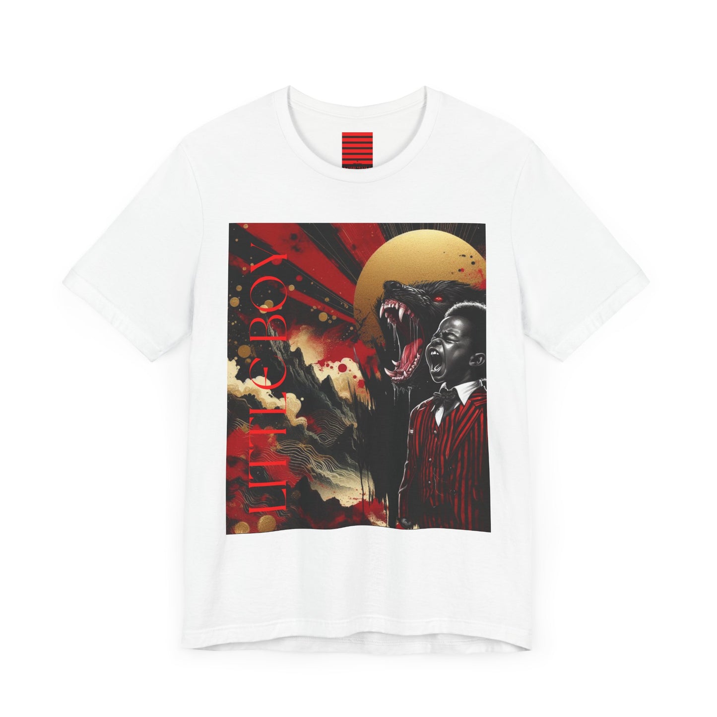 Unisex Jersey Short Sleeve Tee NOIR WOLF LITTLE BOY