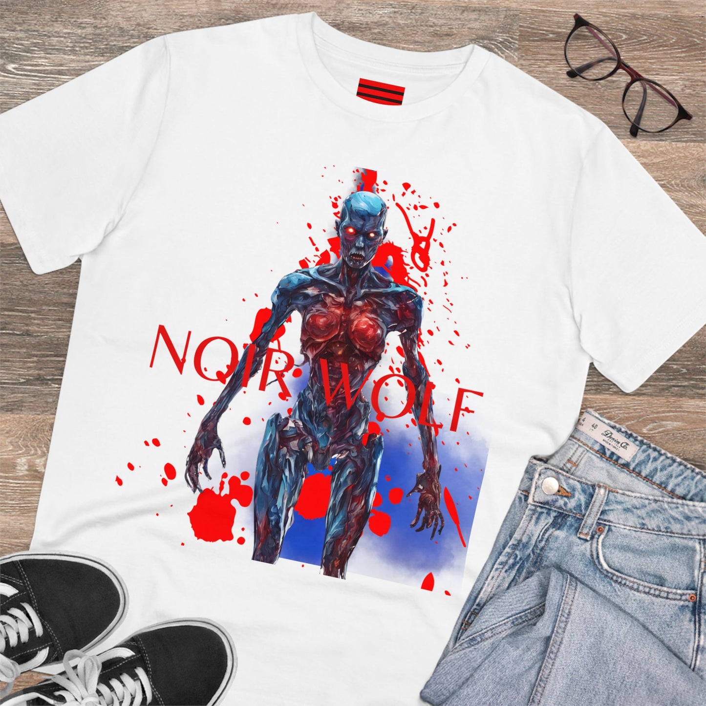 Organic Creator T-shirt - Unisex Blue Doom by Noir Wolf
