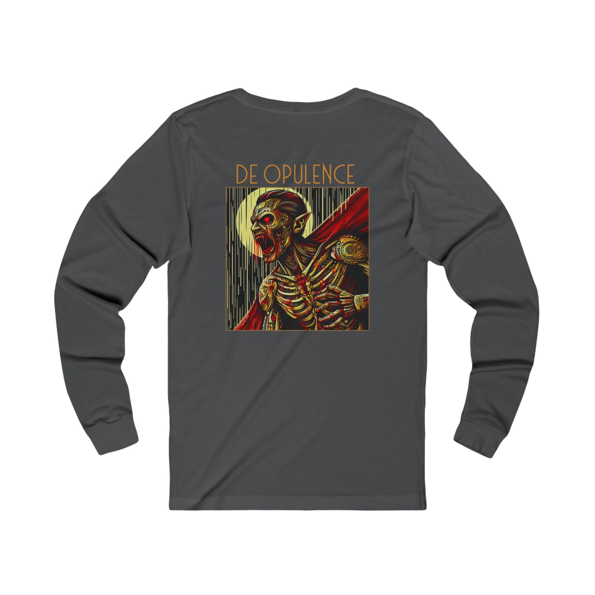 Unisex Jersey Long Sleeve Tee De Opulence by Noir Wolf
