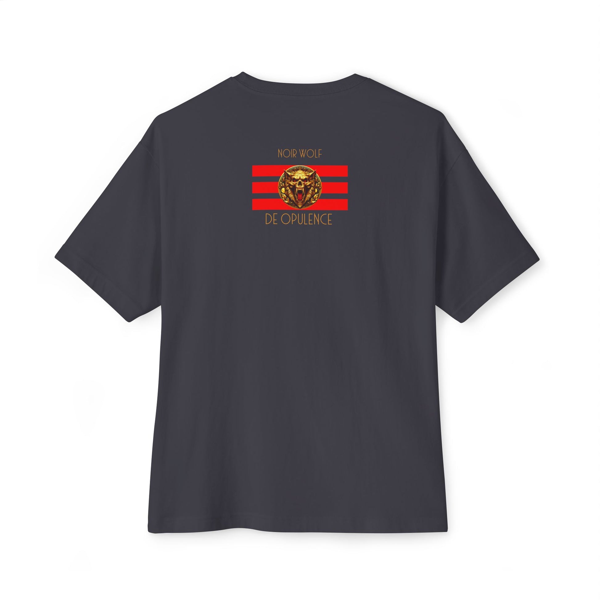 Unisex Oversized Boxy Tee De Opulence by Noir Wolf the style of grace