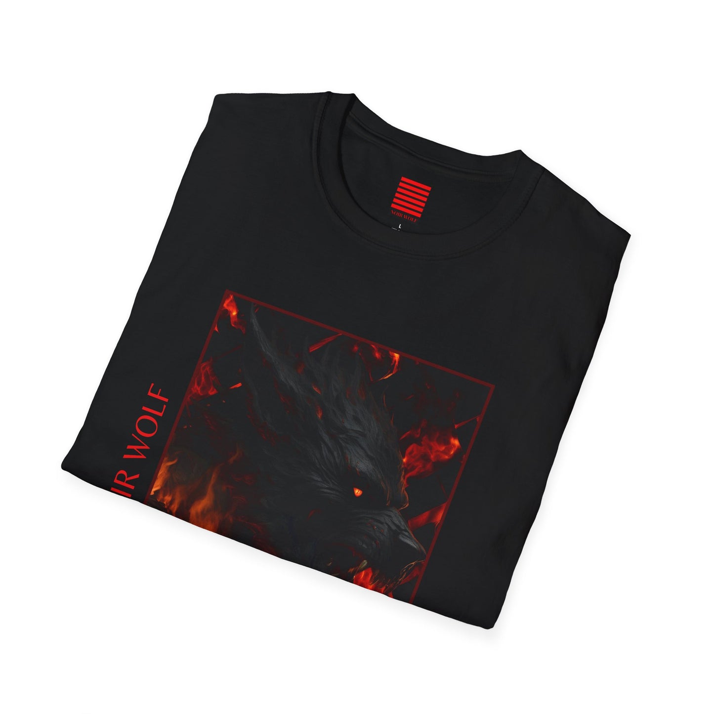 Unisex Softstyle T-Shirt: Norik Wolf & Letting Boy Graphic Tee – Bold, Edgy Art for Trendsetters