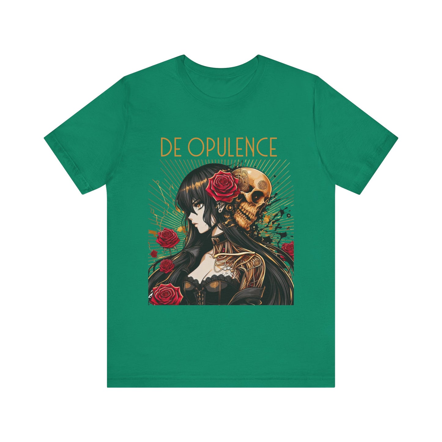 Unisex Jersey Short Sleeve Tee De Opulence by Noir Wolf Kelly