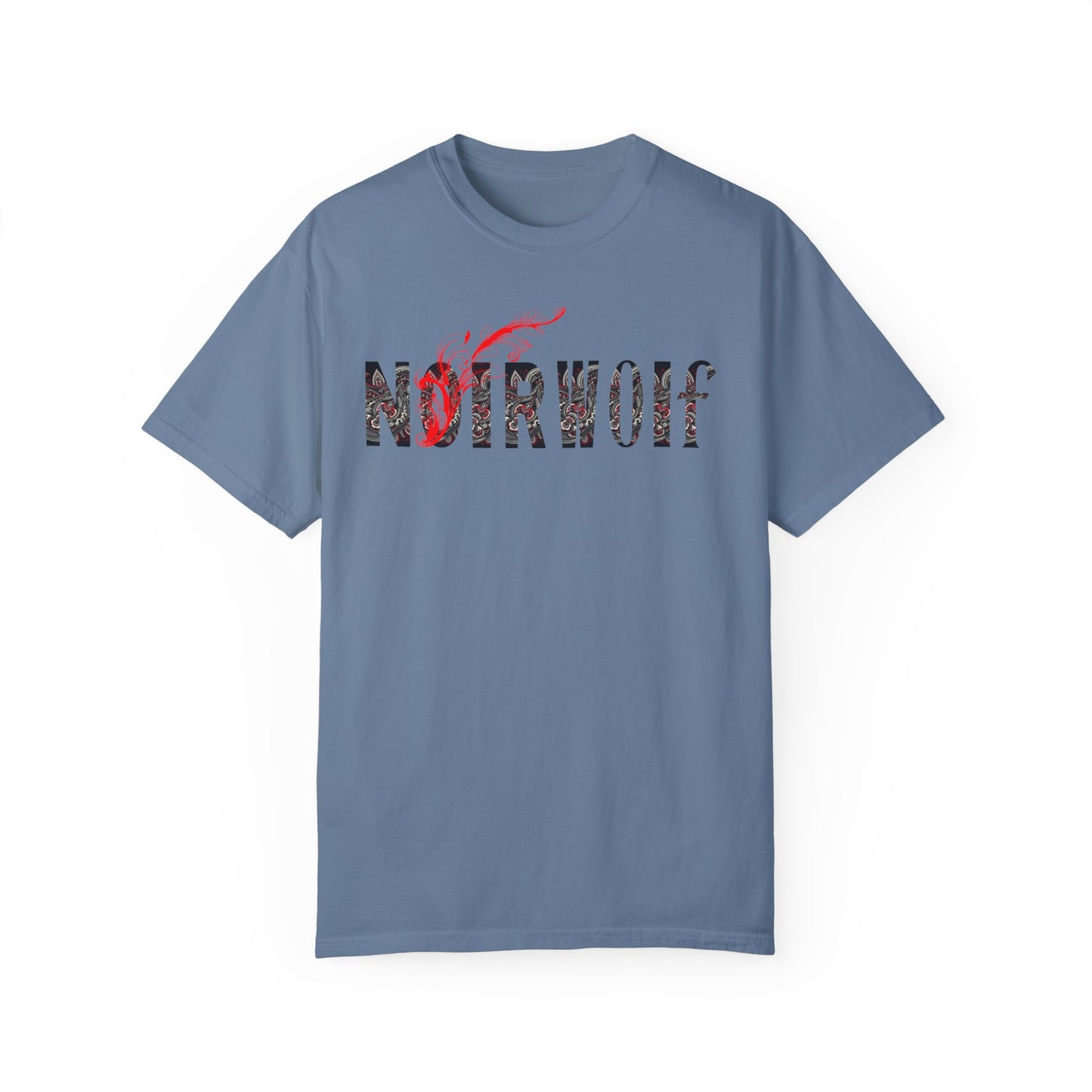 Unisex Garment-Dyed T-shirt De Opulence by Noir Wolf Blue Jean
