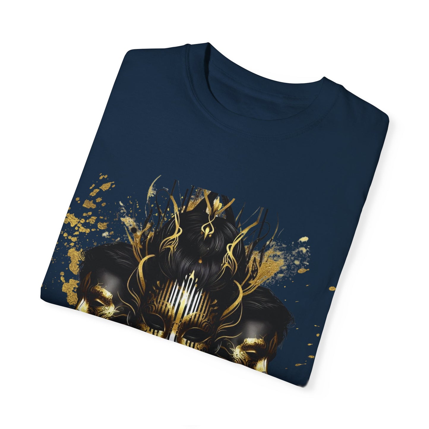 Unisex Garment-Dyed T-shirt Noir Wolf by De opulence