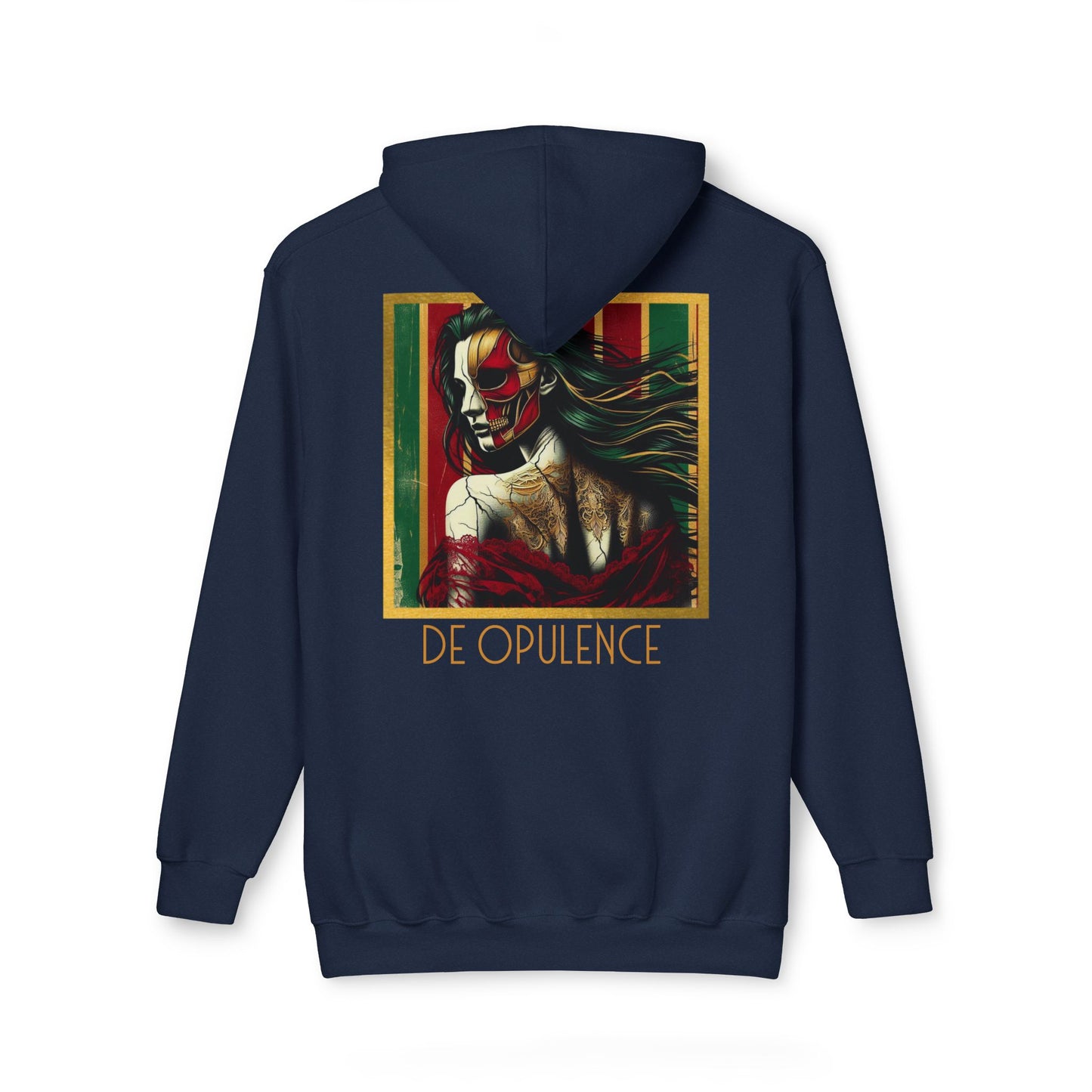 Vibrant Unisex Hooded Sweatshirt - Noir Wolf & De Opulence Designs