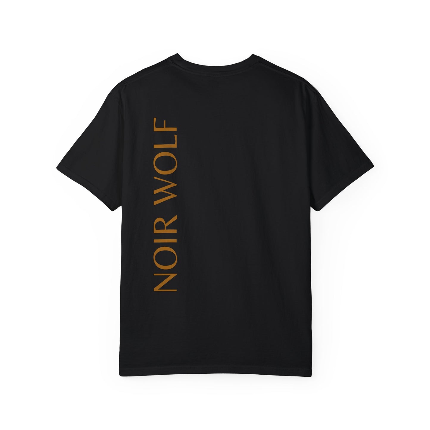 Unisex Garment-Dyed T-shirt NOIR WOLF De Opulence