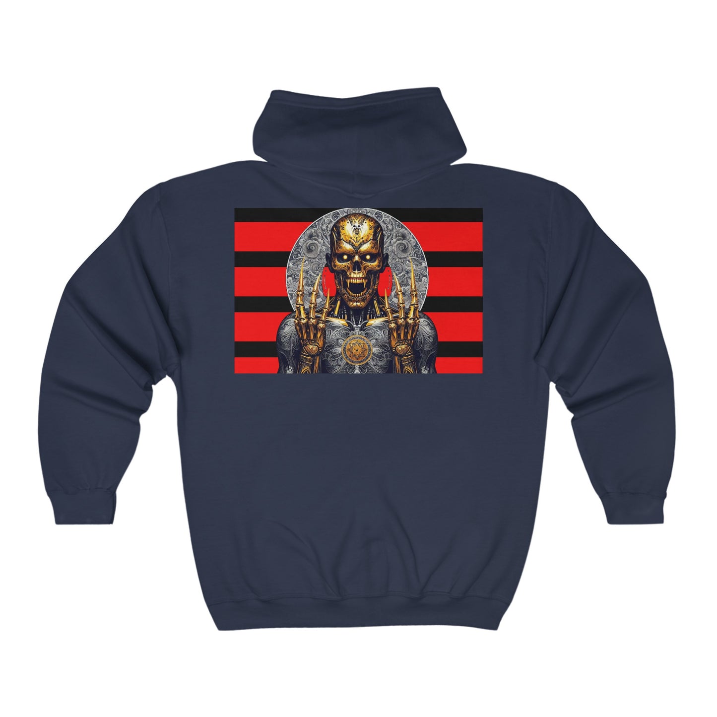 Unisex Heavy Blend™ Full Zip Hooded Sweatshirt De Opulence by Noir Wolf the style of grace