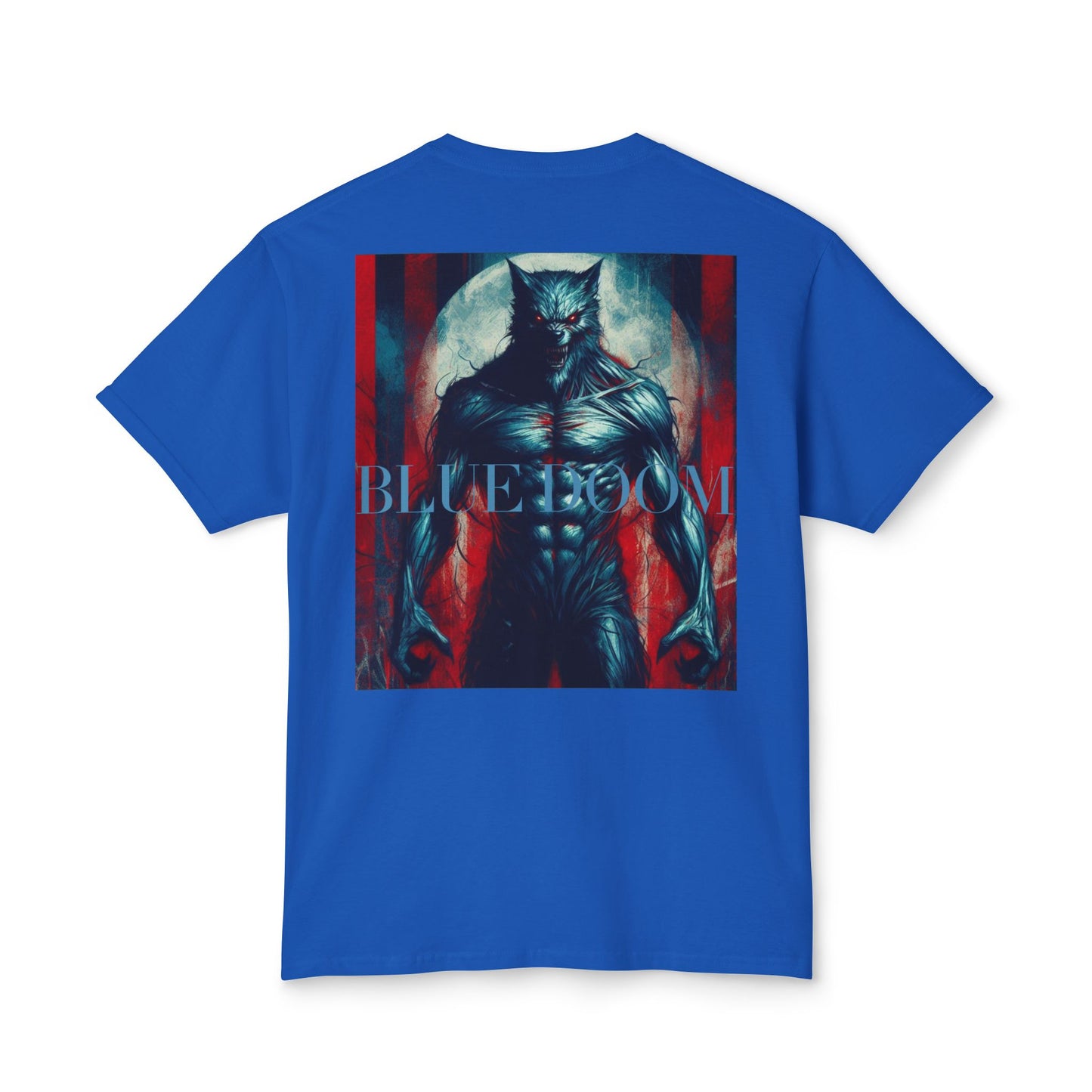 Blue Doom by Noir Wolf Cotton™ T-shirt