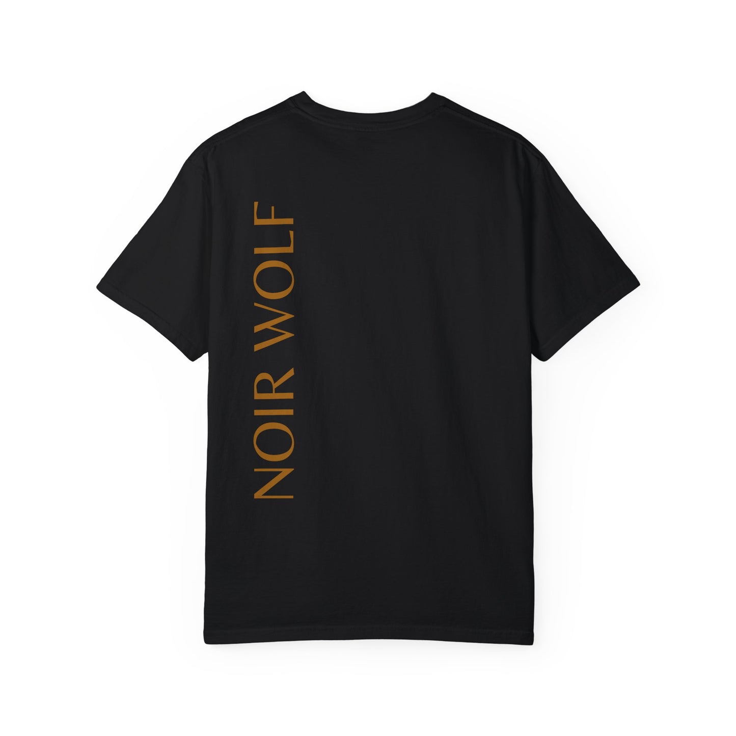 Unisex Garment-Dyed T-shirt Noir Wolf by De opulence