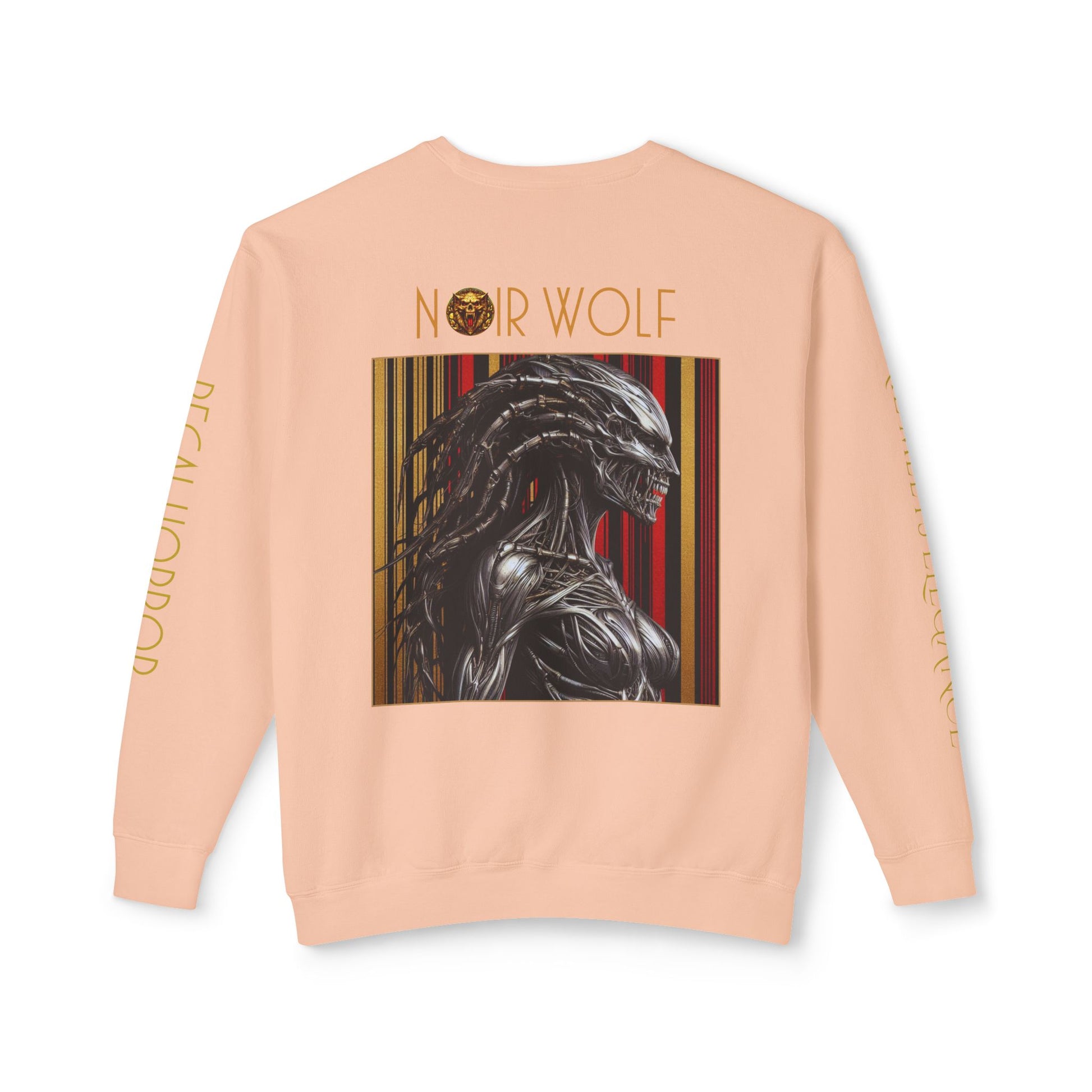 Unisex Lightweight Crewneck Sweatshirt De Opulence by Noir Wolf