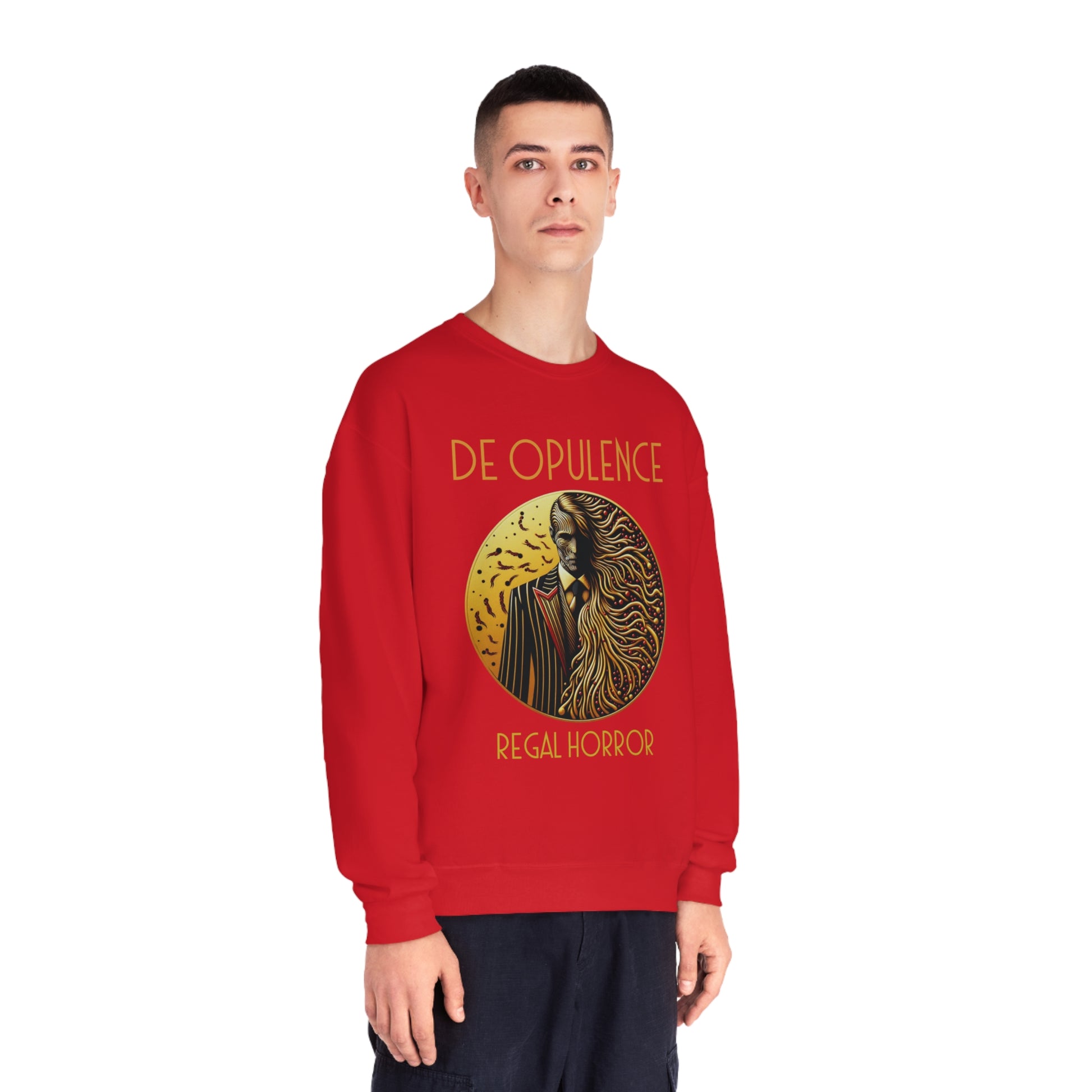 Unisex NuBlend® Crewneck Sweatshirt De Opulence by Noir Wolf the style of grace