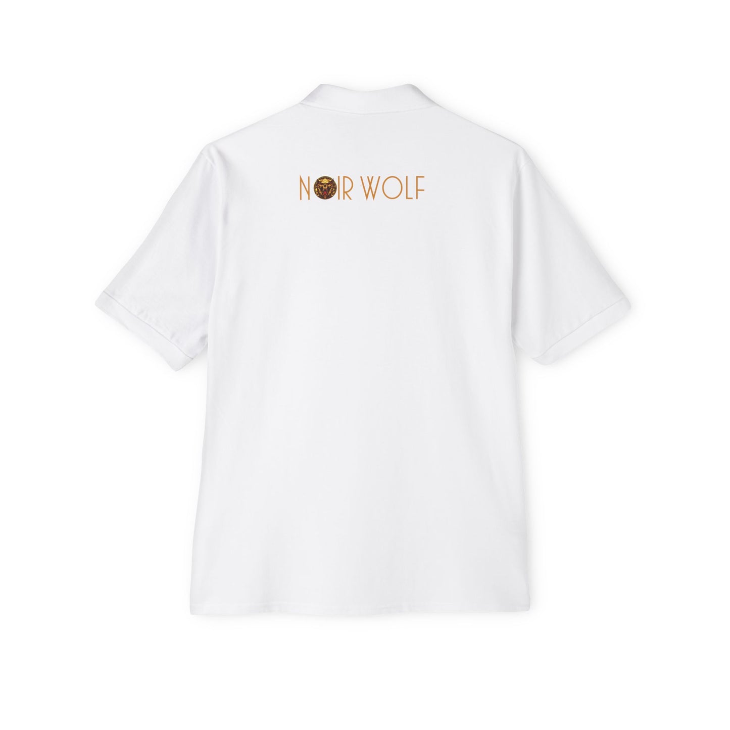 Men's Piqué Polo De Opulence by Noir Wolf the style of grace