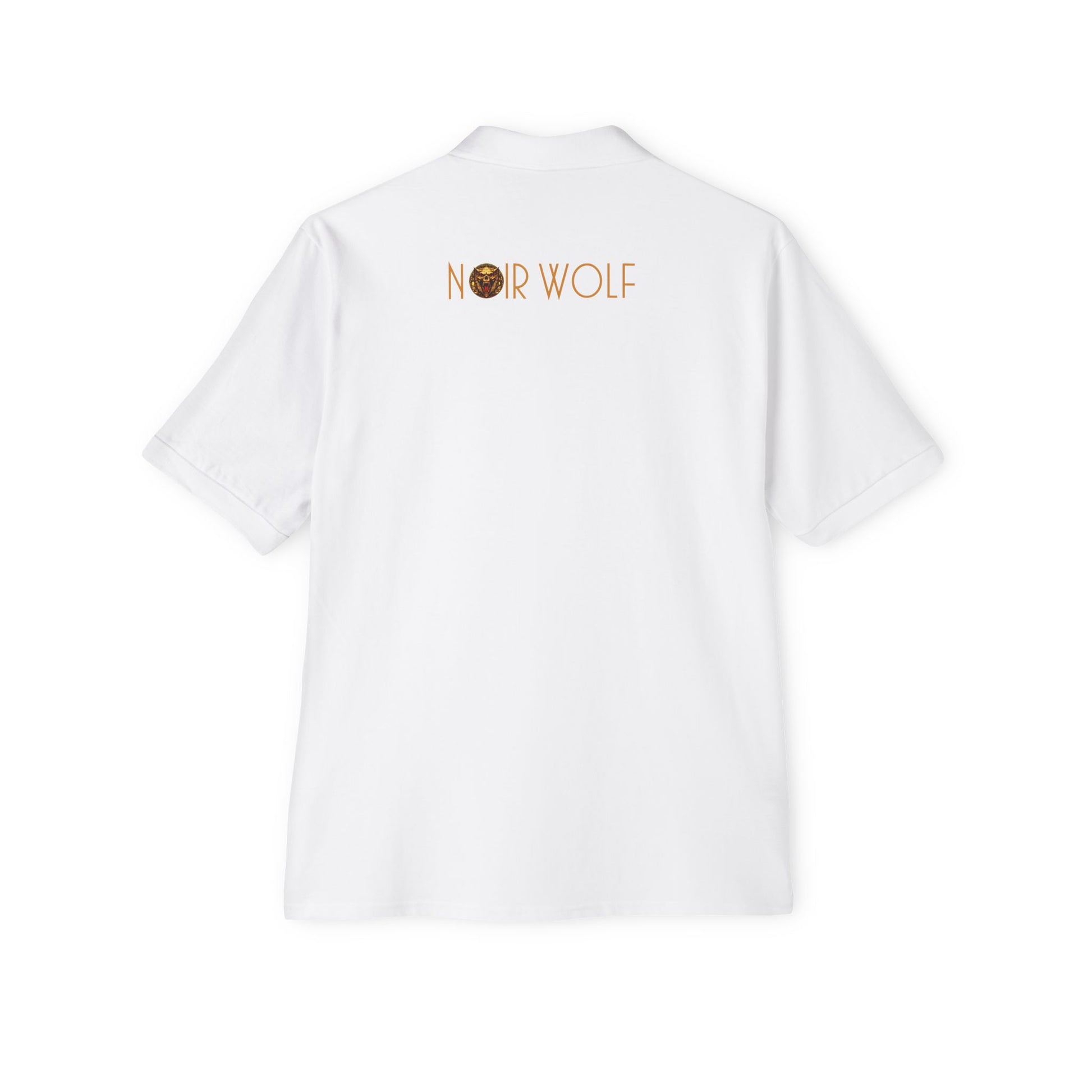 Men's Piqué Polo De Opulence by Noir Wolf the style of grace