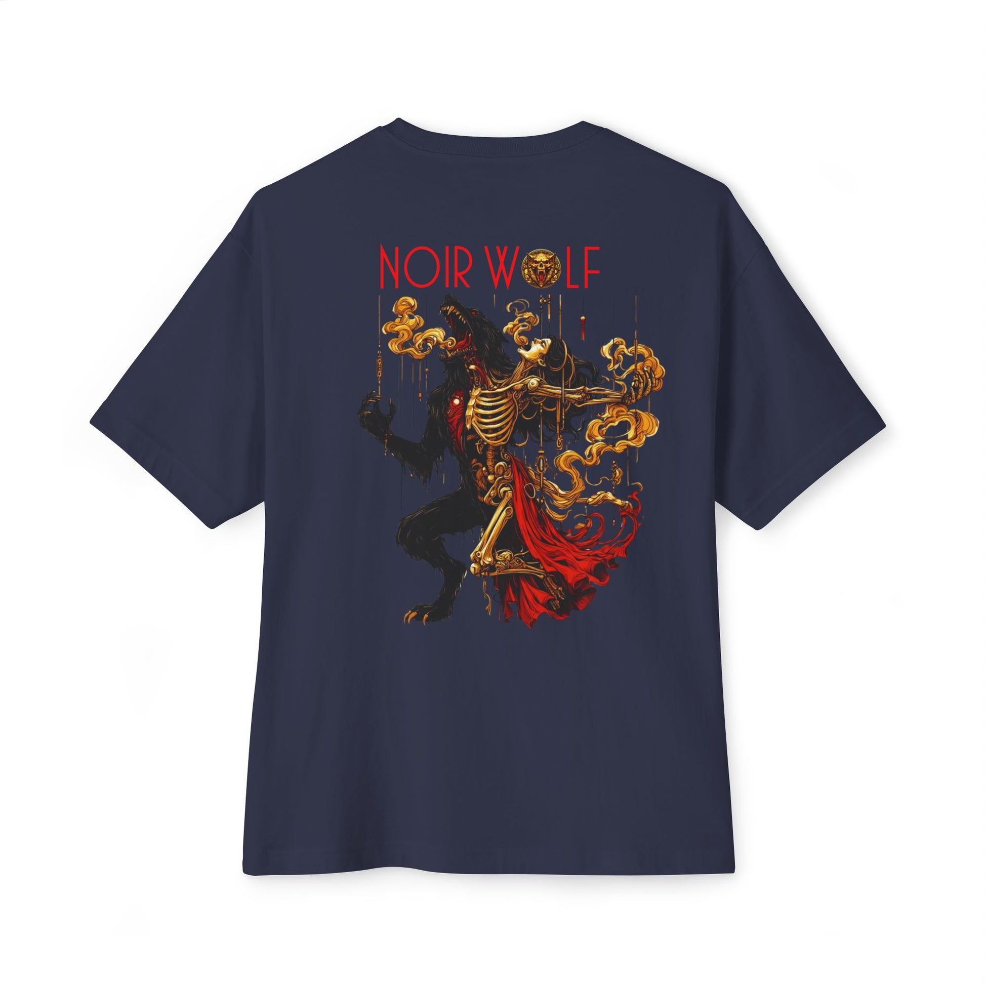 Unisex Oversized Boxy Tee De Opulence by Noir Wolf
