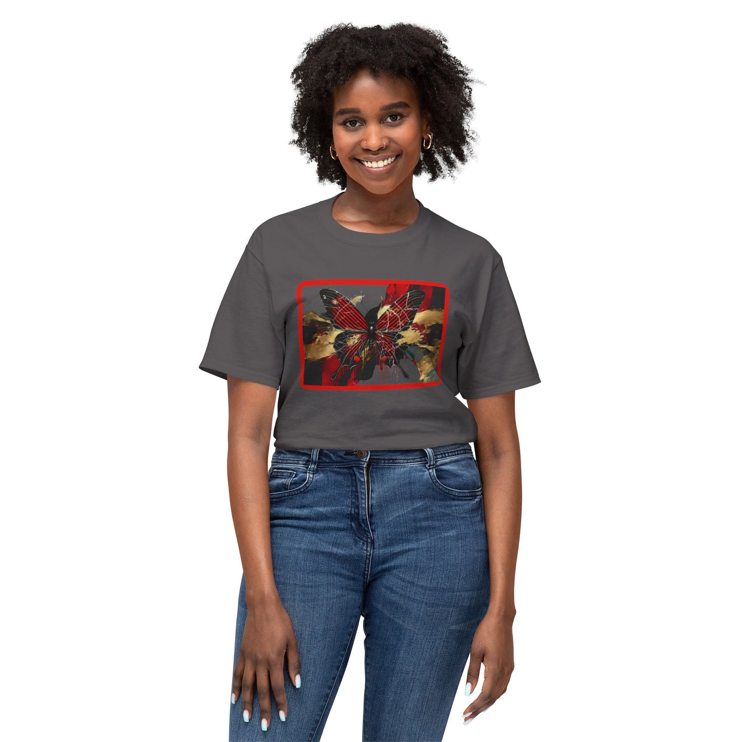Colorful Butterfly Art Unisex T-Shirt - Unique Graphic Tee for Nature Lovers