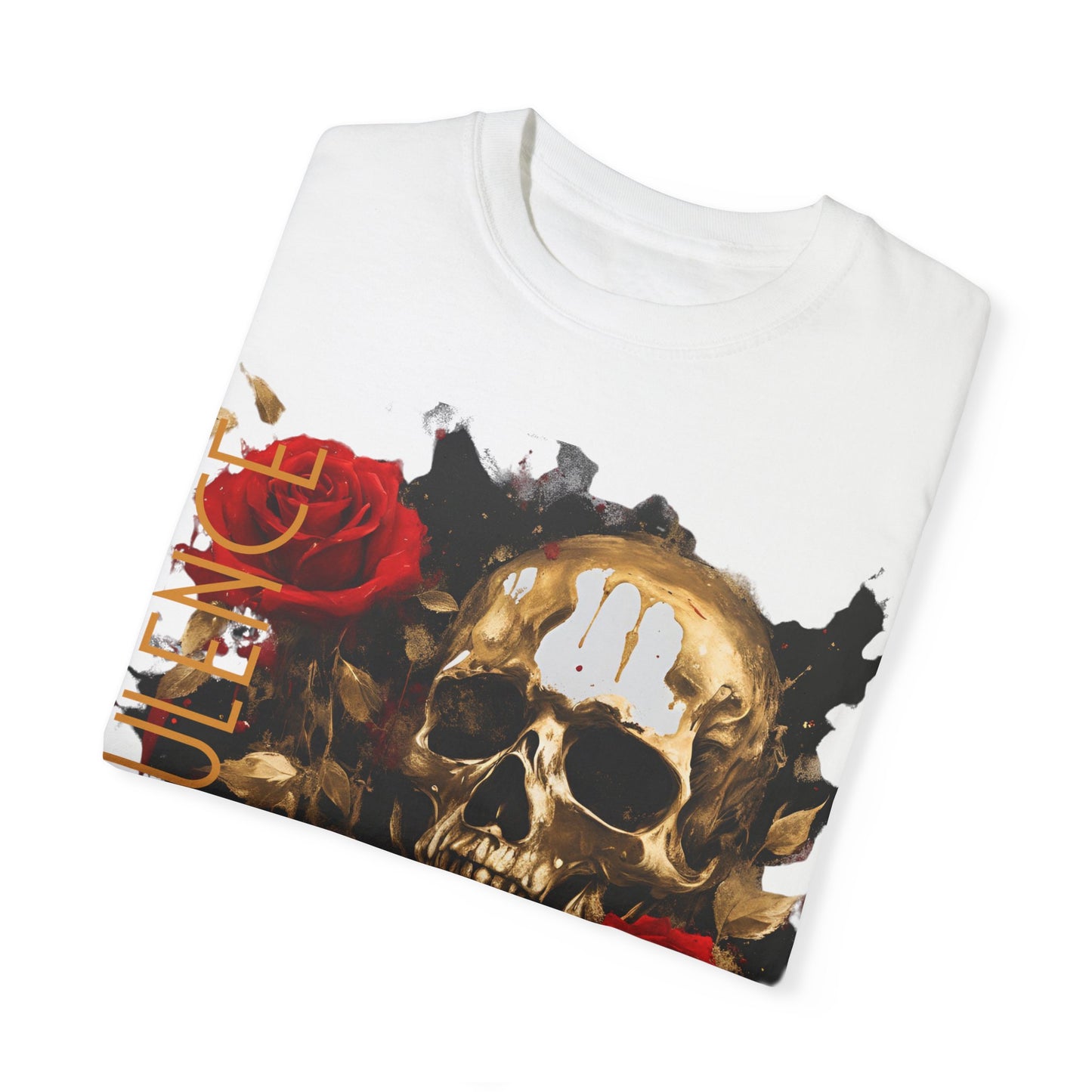 Unisex Garment-Dyed T-shirt NOIR WOLF DE OPULENCE