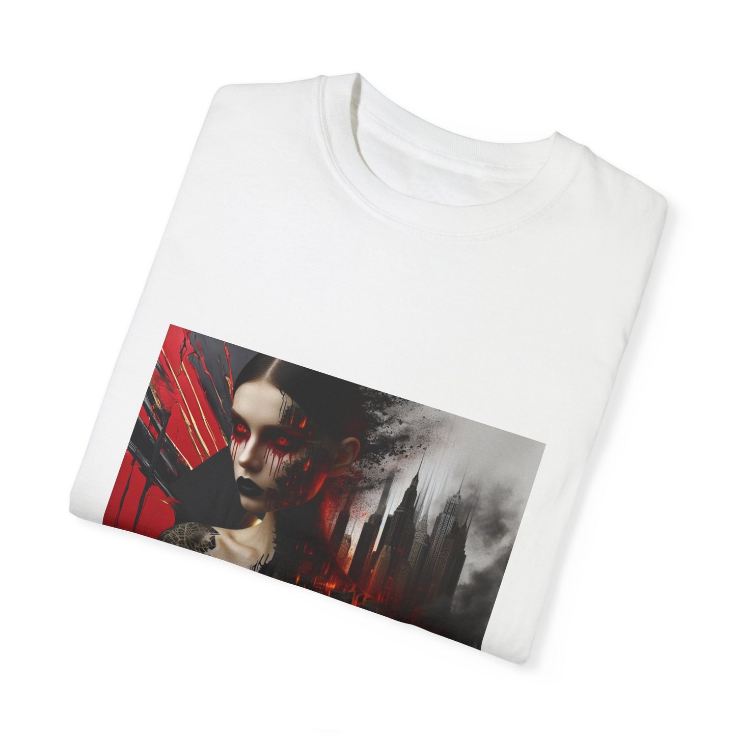 Unisex Garment-Dyed T-shirt De Opulence Noir Wolf