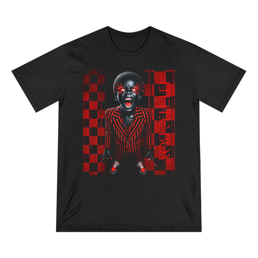 Organic Staple T-shirt LITTLE BOY ON THE POUCH by NOIR WOLF