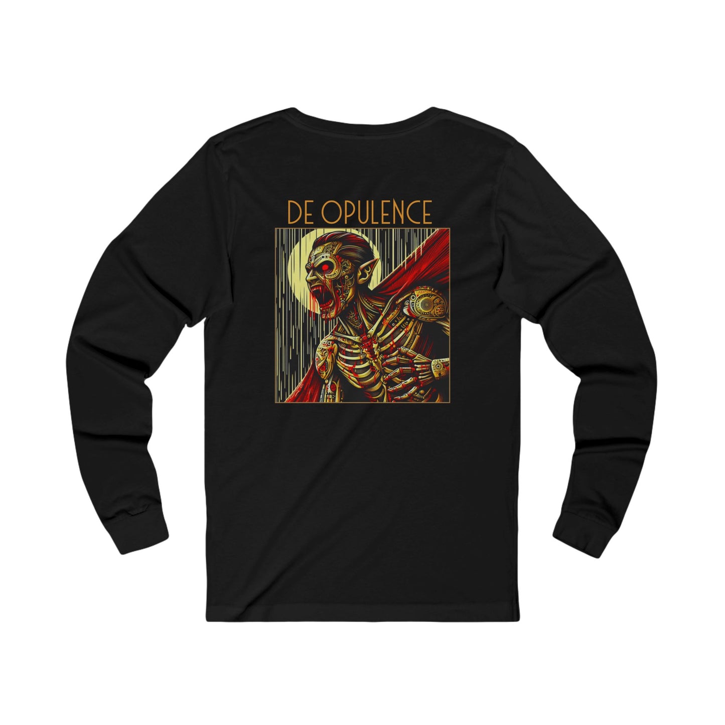 Unisex Jersey Long Sleeve Tee De Opulence by Noir Wolf