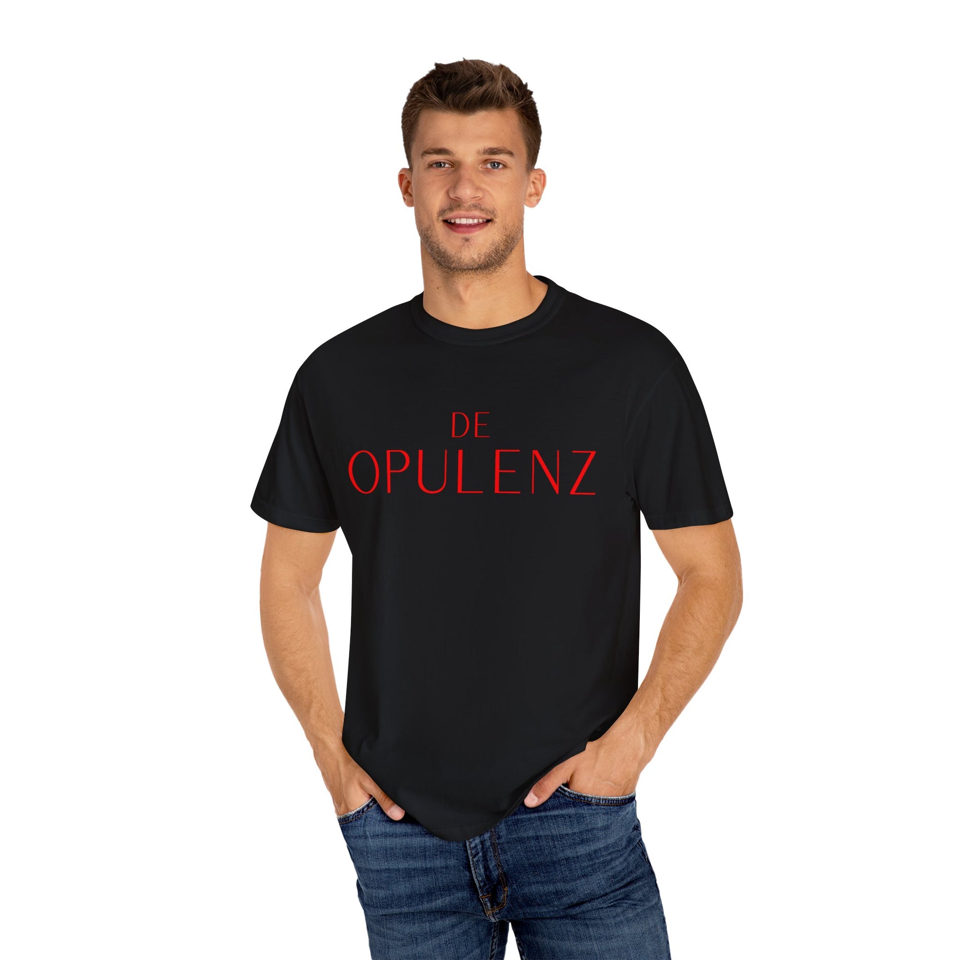 Unisex Garment-Dyed T-shirt De Opulence by Noir Wolf