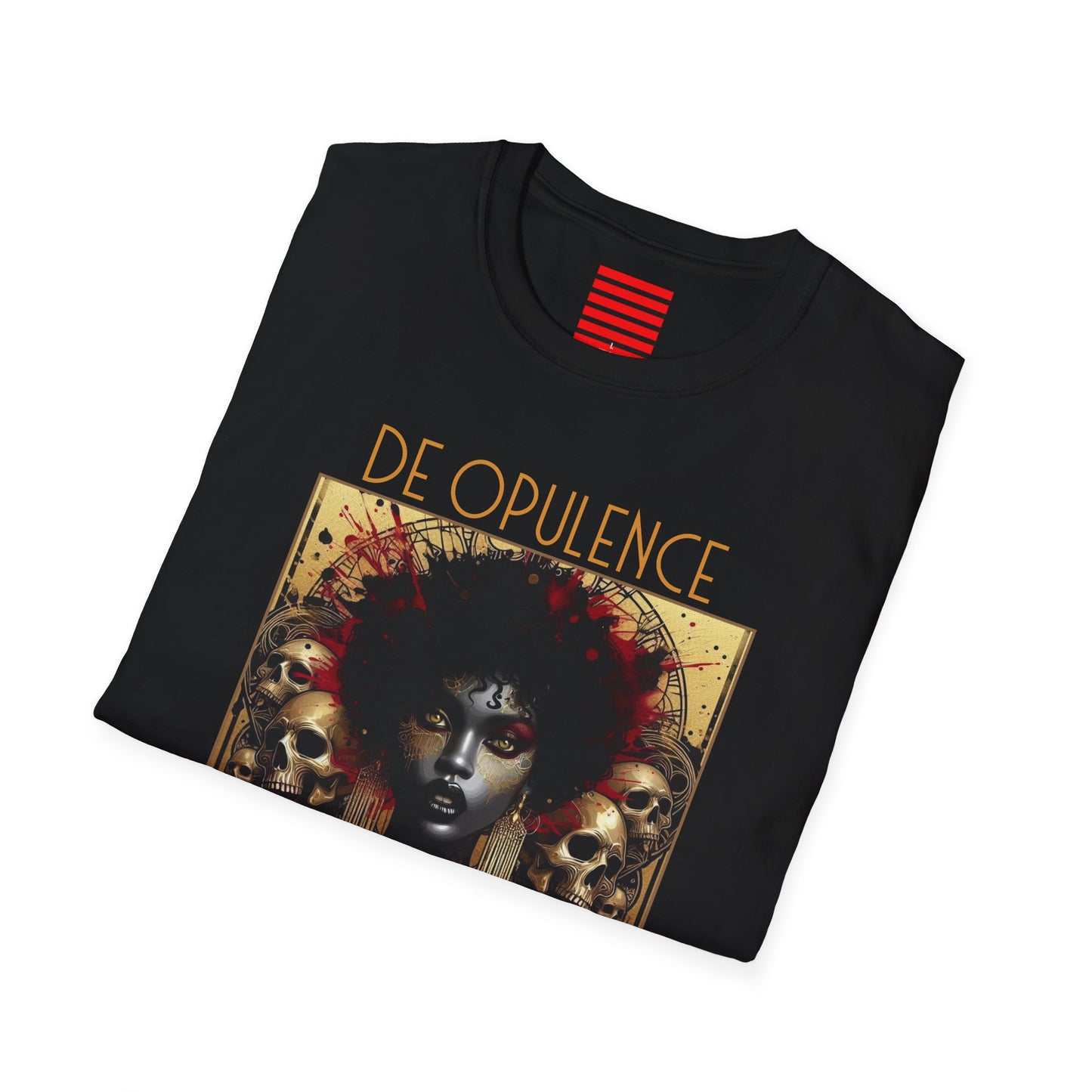 Noir Wolf Unisex Softstyle T-Shirt - Artistic Graphic Tee for Bold Statement | Perfect for Festivals & Everyday Wear