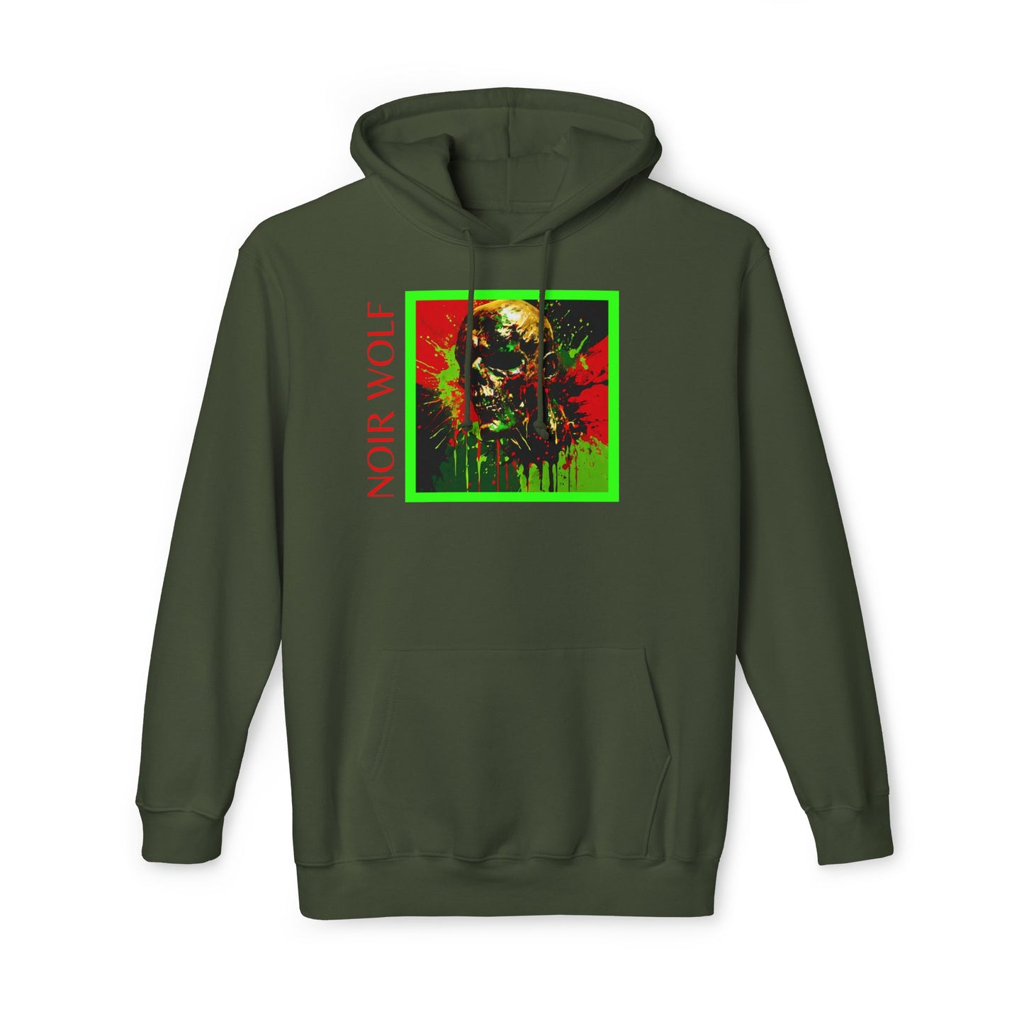 Vibrant Unisex Hooded Sweatshirt - Noir Wolf & De Opulence Designs