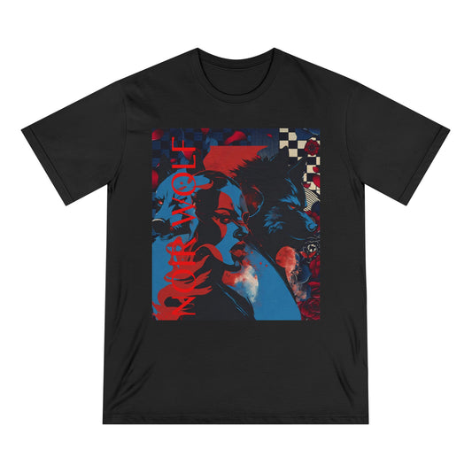 Organic Staple T-shirt NOIR WOLF