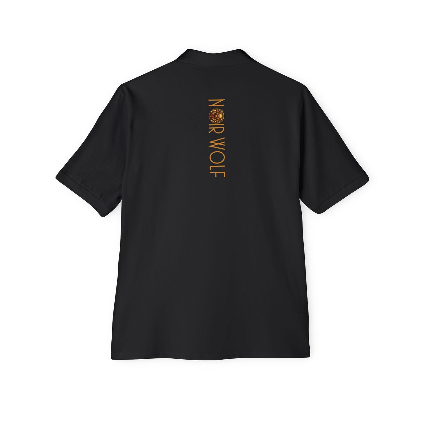 Men's Piqué Polo De Opulence by Noir Wolf the style of grace
