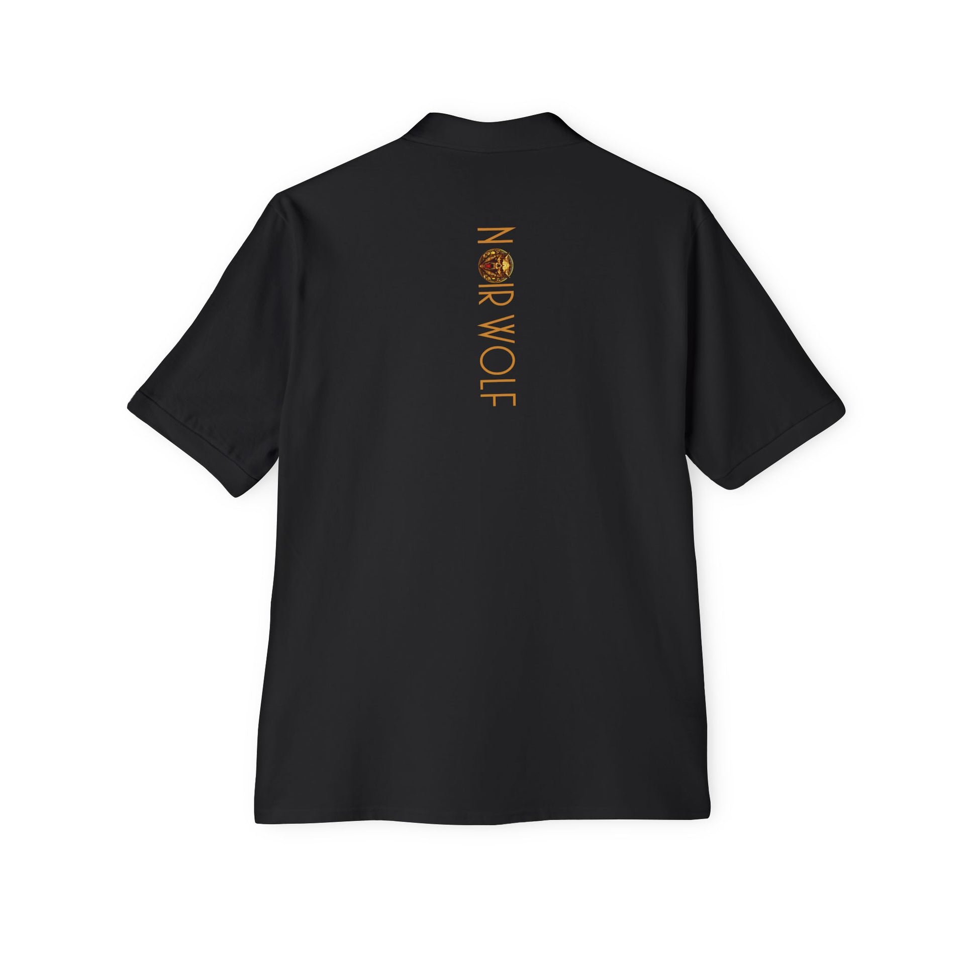 Men's Piqué Polo De Opulence by Noir Wolf the style of grace