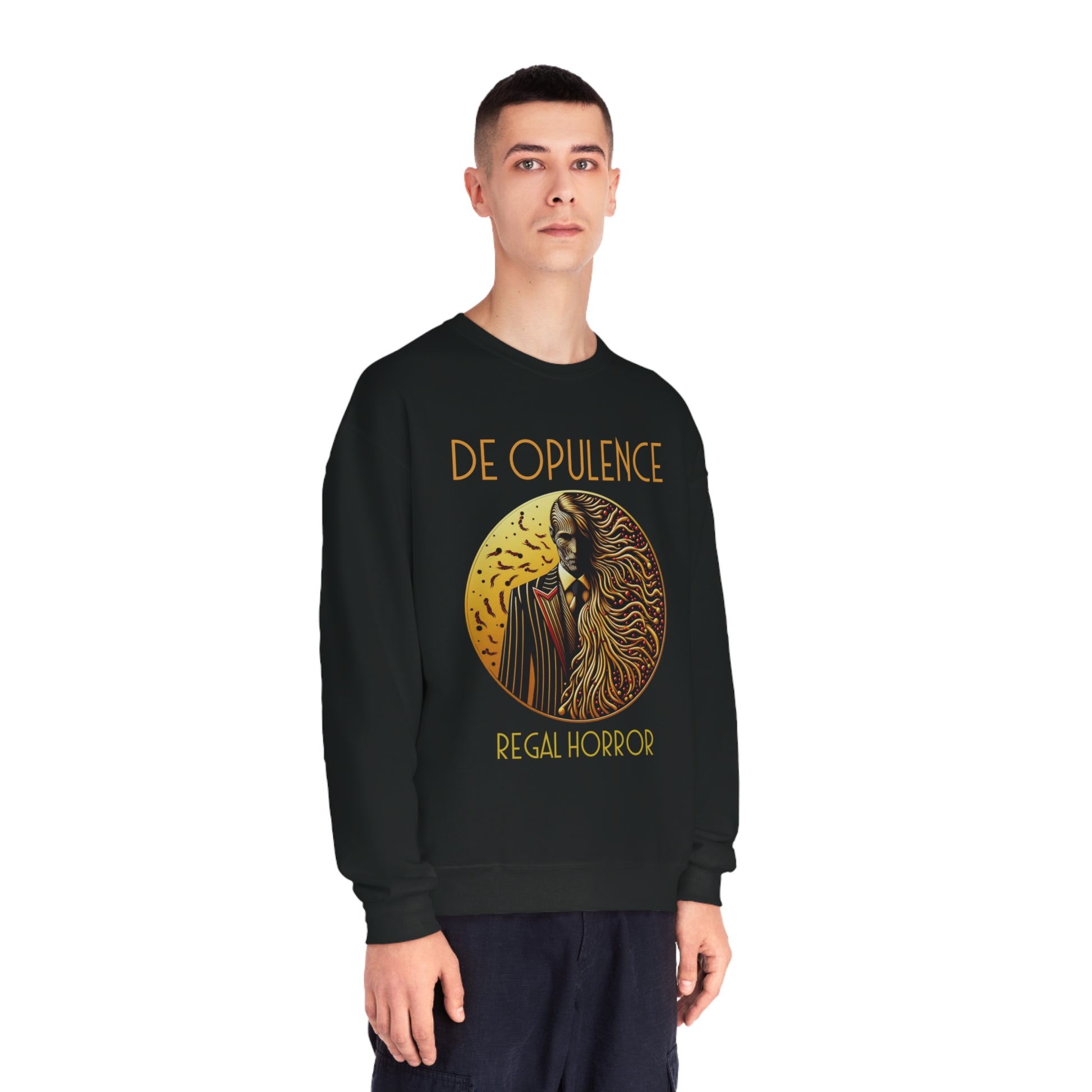 Unisex NuBlend® Crewneck Sweatshirt De Opulence by Noir Wolf the style of grace