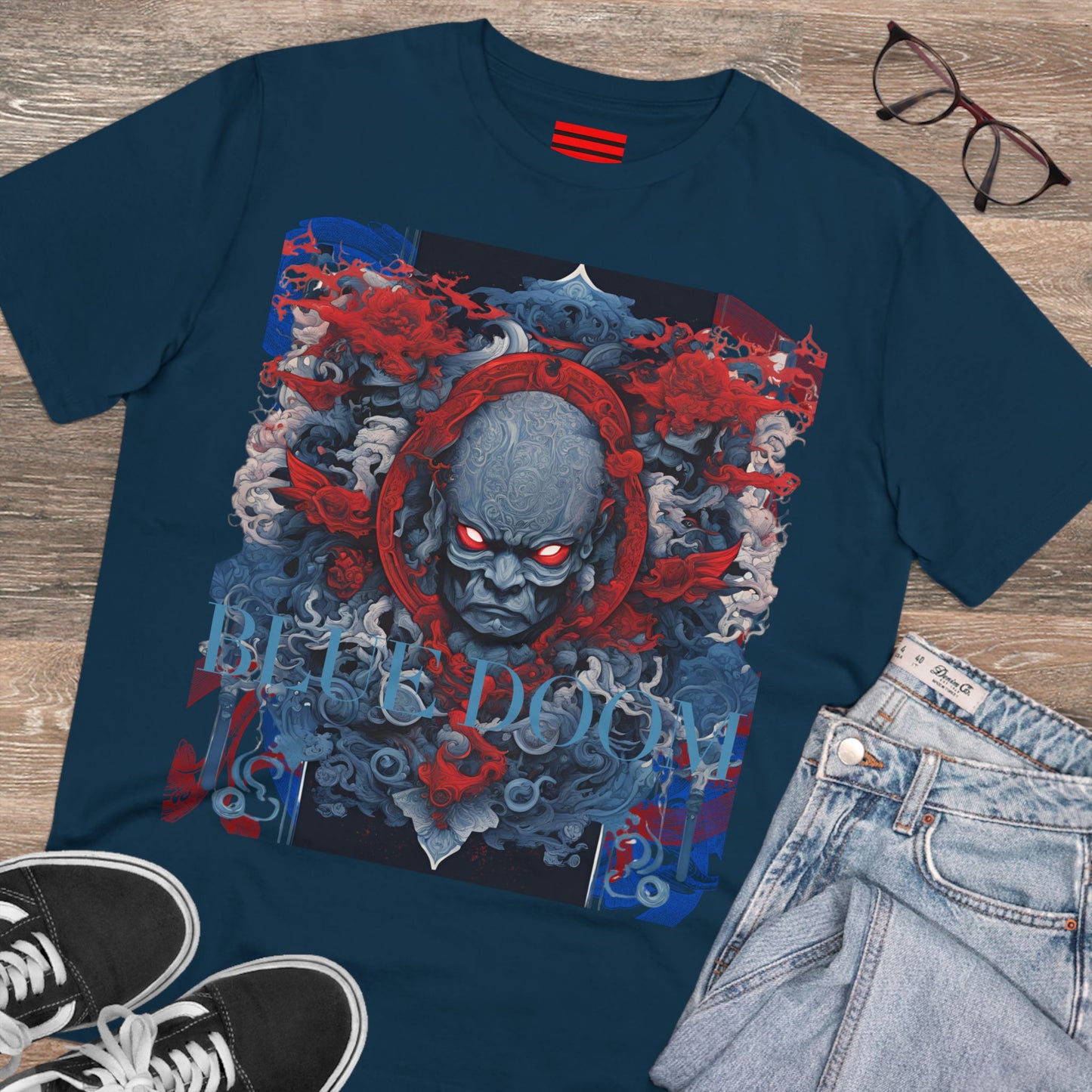 Organic Creator T-shirt - Unisex Blue Doom by Noir Wolf