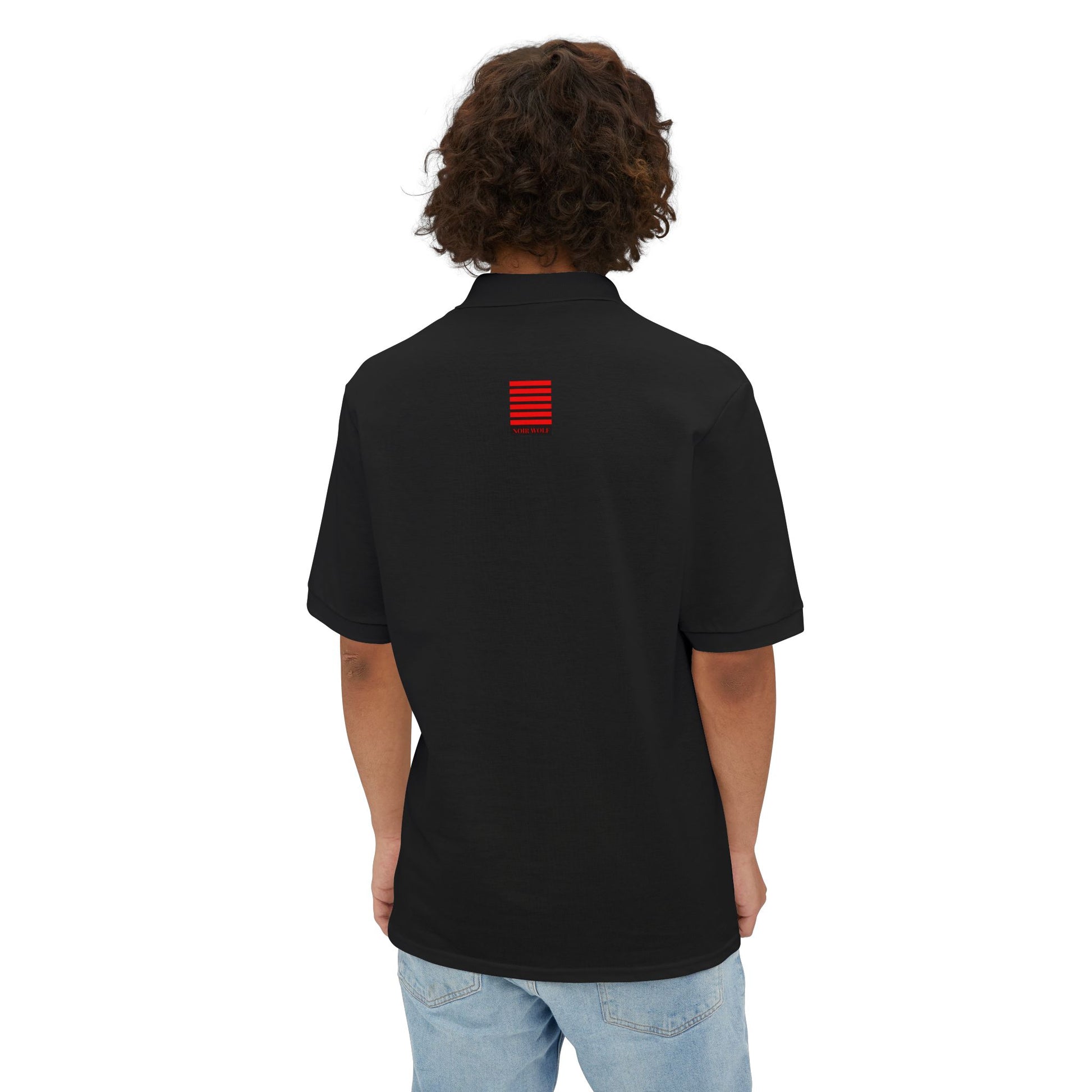 Men's Piqué Polo De Opulence by Noir Wolf