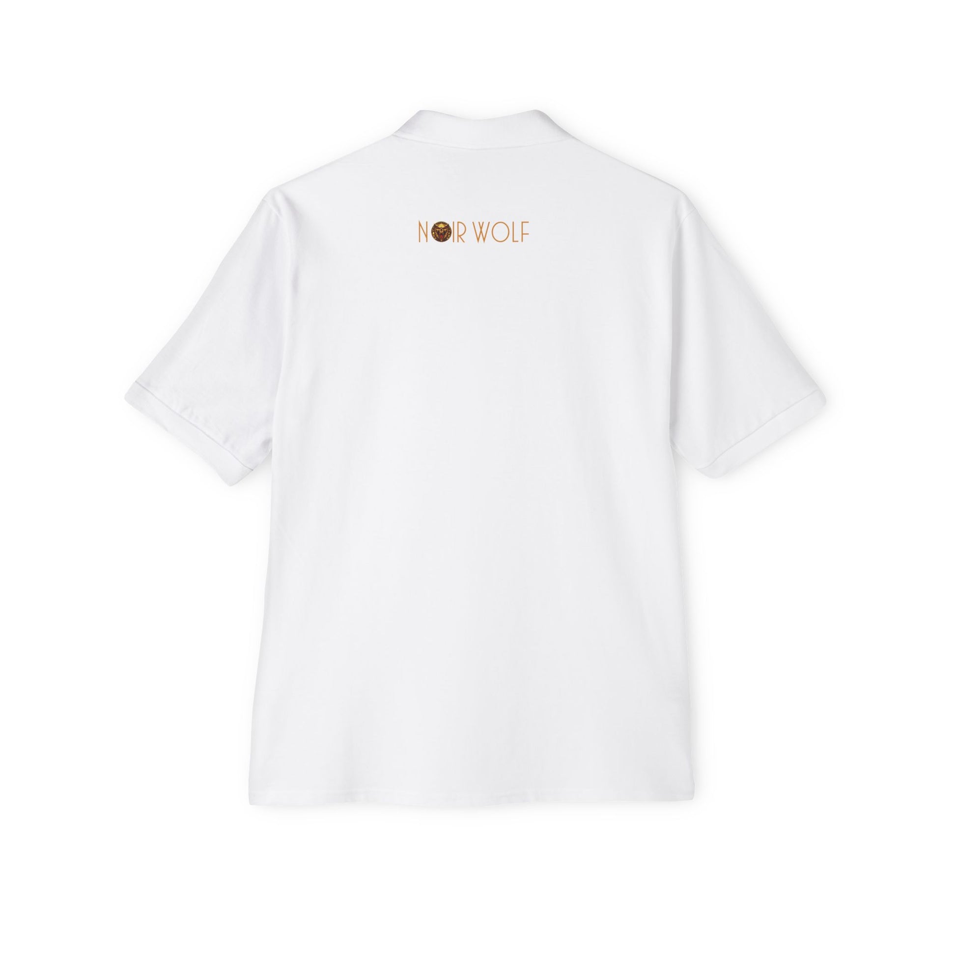 Men's Piqué Polo De Opulence by Noir Wolf the style of grace