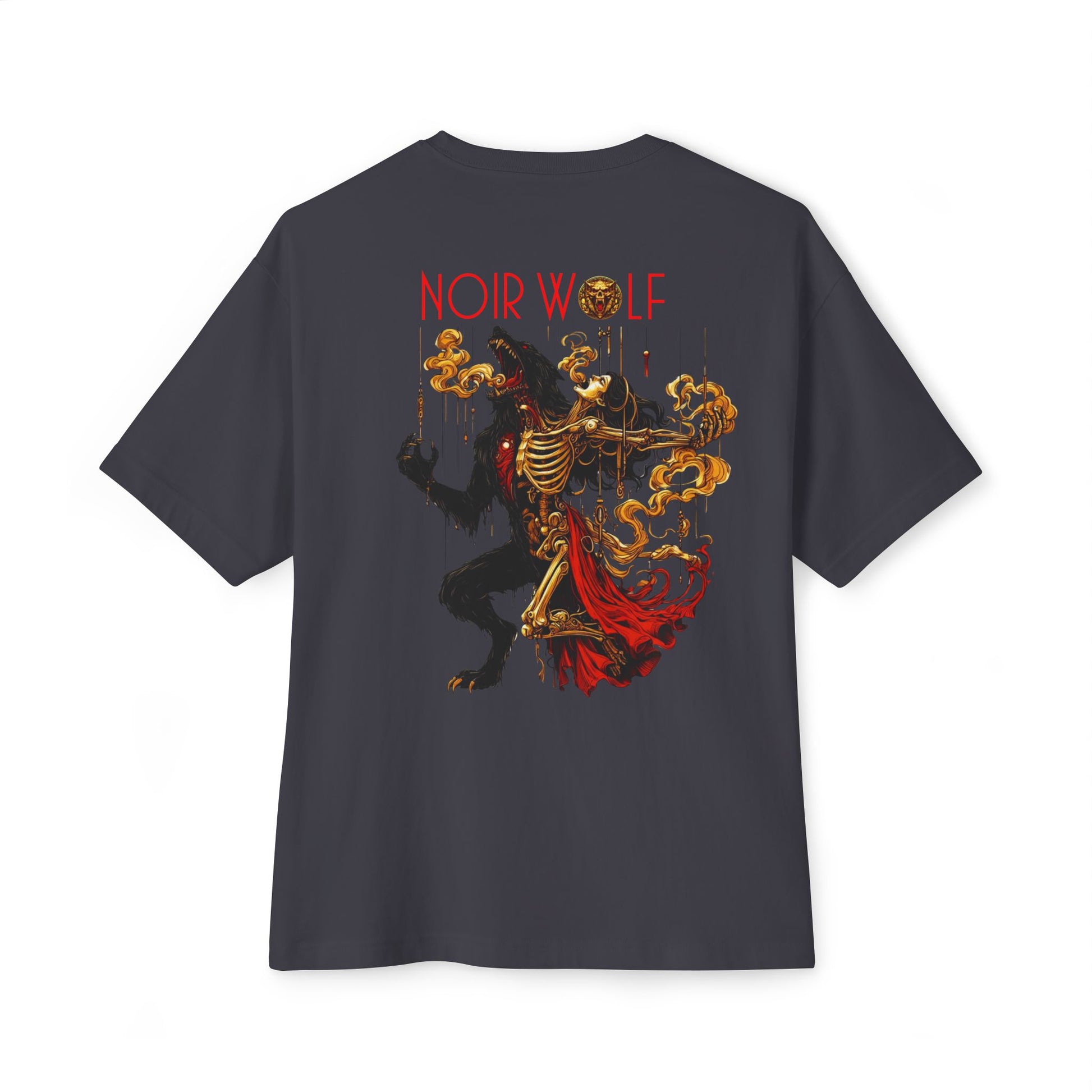 Unisex Oversized Boxy Tee De Opulence by Noir Wolf
