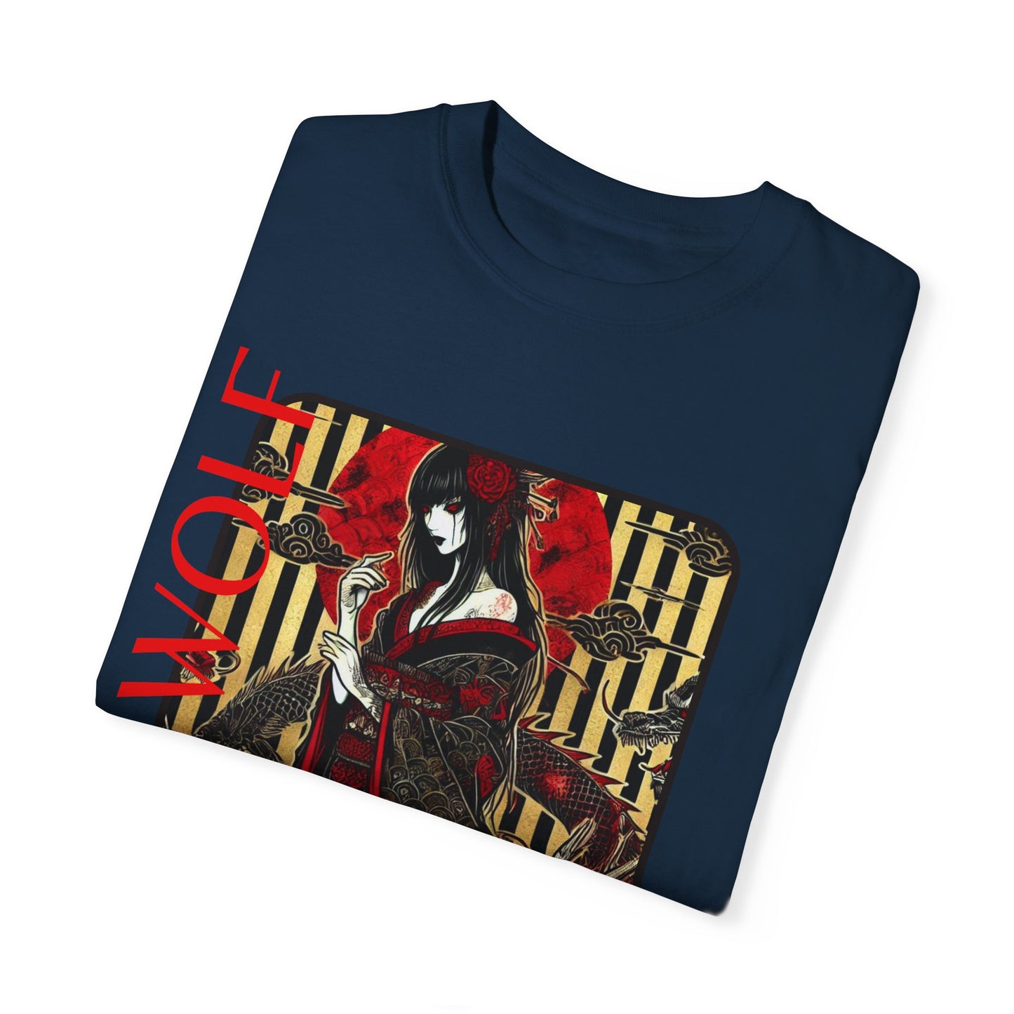 Unisex Garment-Dyed T-shirt De Opluence by Noir Wolf