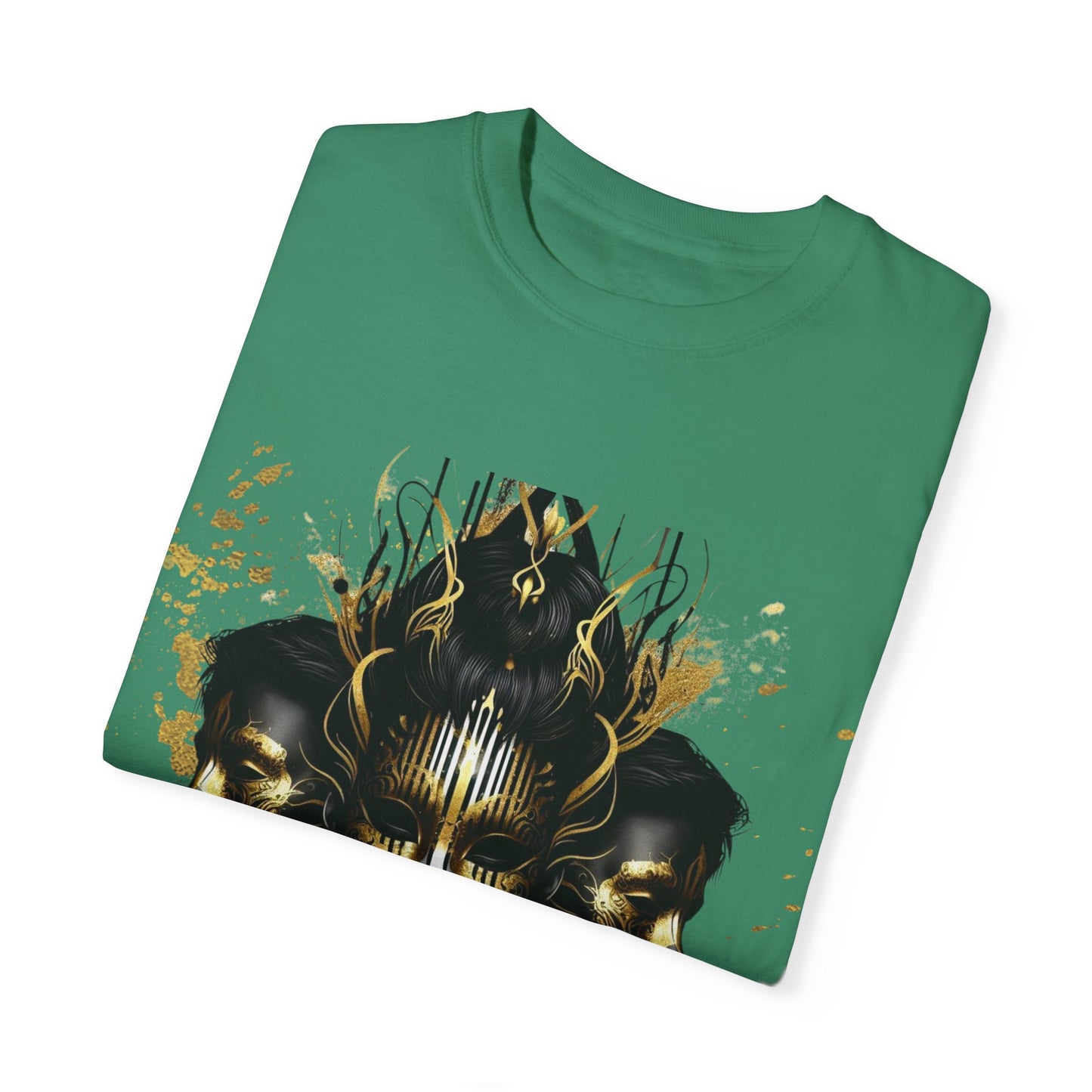 Unisex Garment-Dyed T-shirt Noir Wolf by De opulence