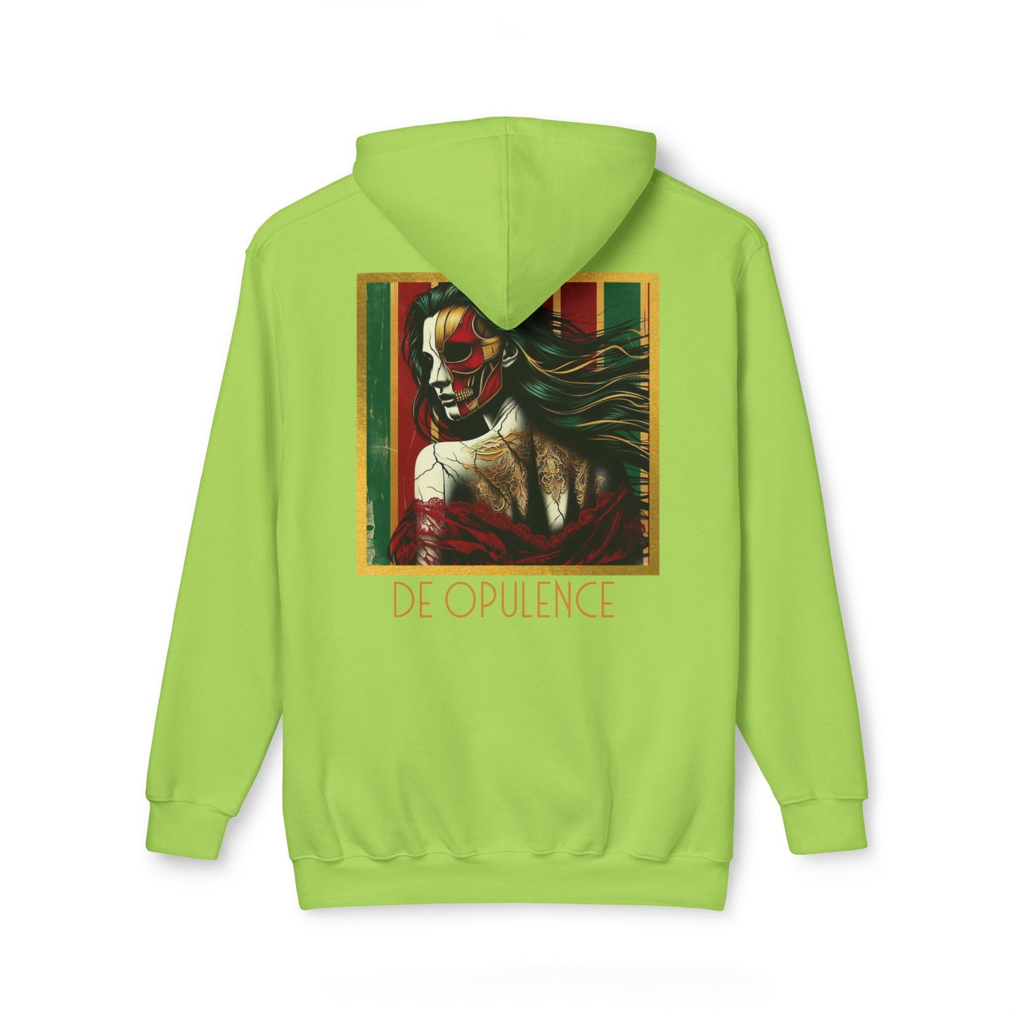 Vibrant Unisex Hooded Sweatshirt - Noir Wolf & De Opulence Designs