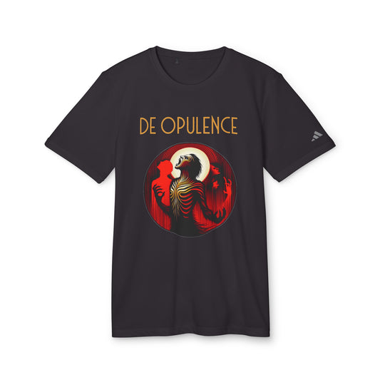 adidas Unisex Sport T-shirt De Opulence by Noir Wolf the style of grace Black